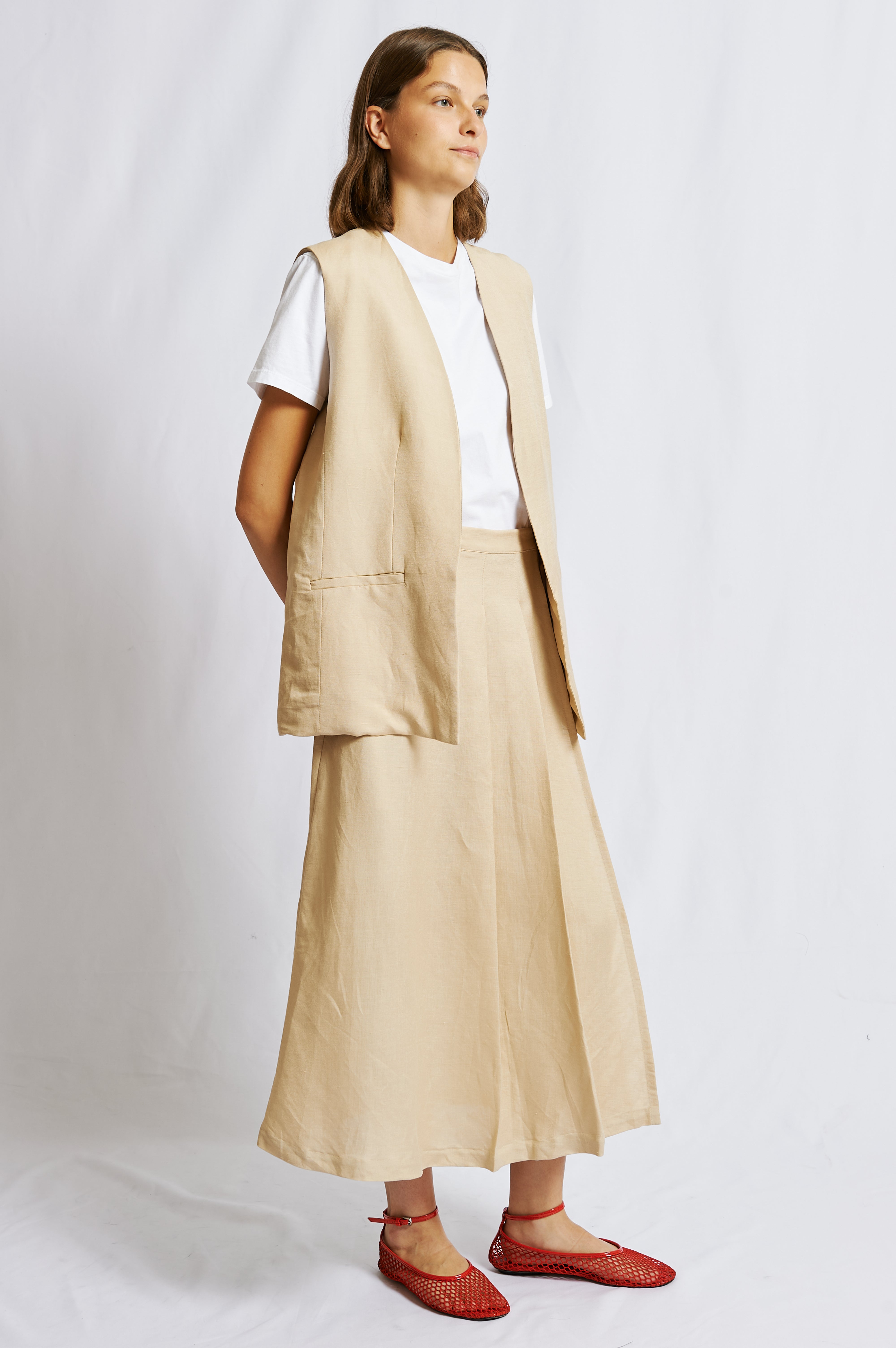FALDA ZITA BEIGE