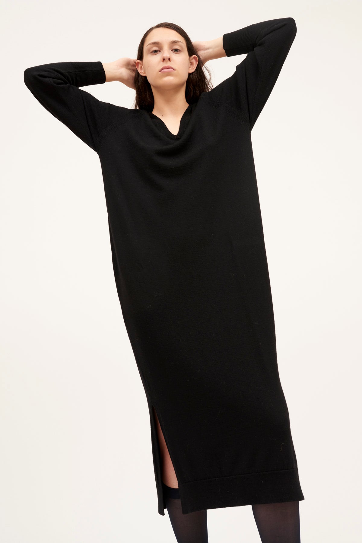 VESTIDO PUNTO ERIN NEGRO