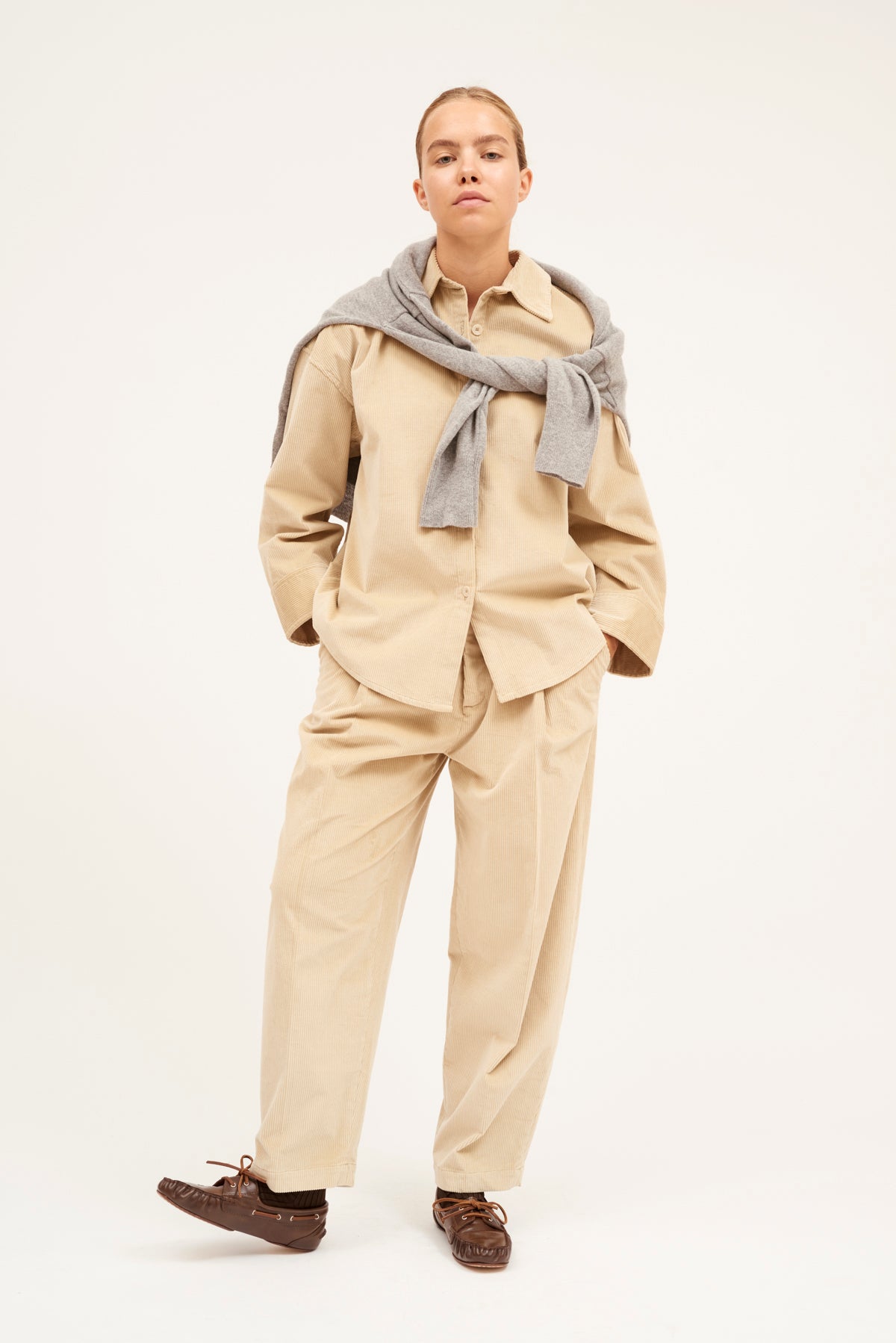 PANTALON MARINA PANA BEIGE
