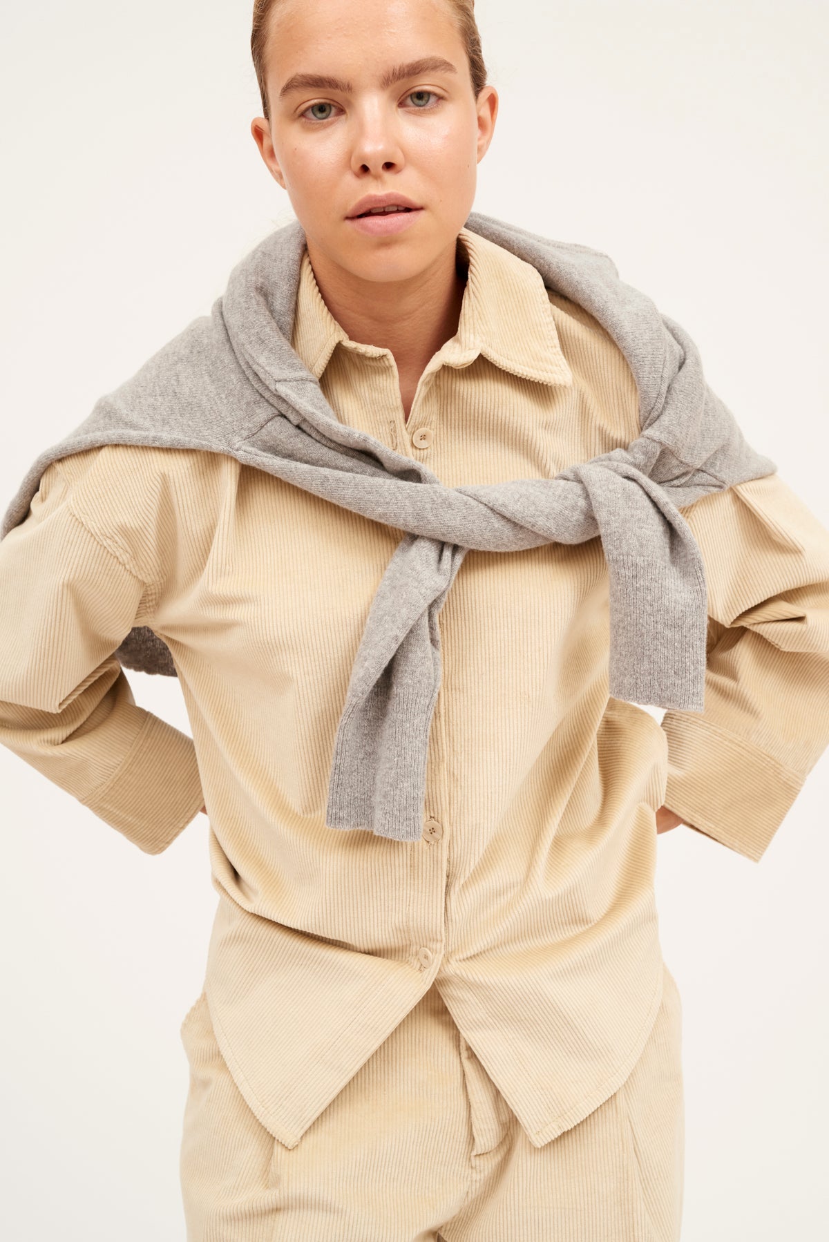 CAMISA LUCILLA PANA BEIGE