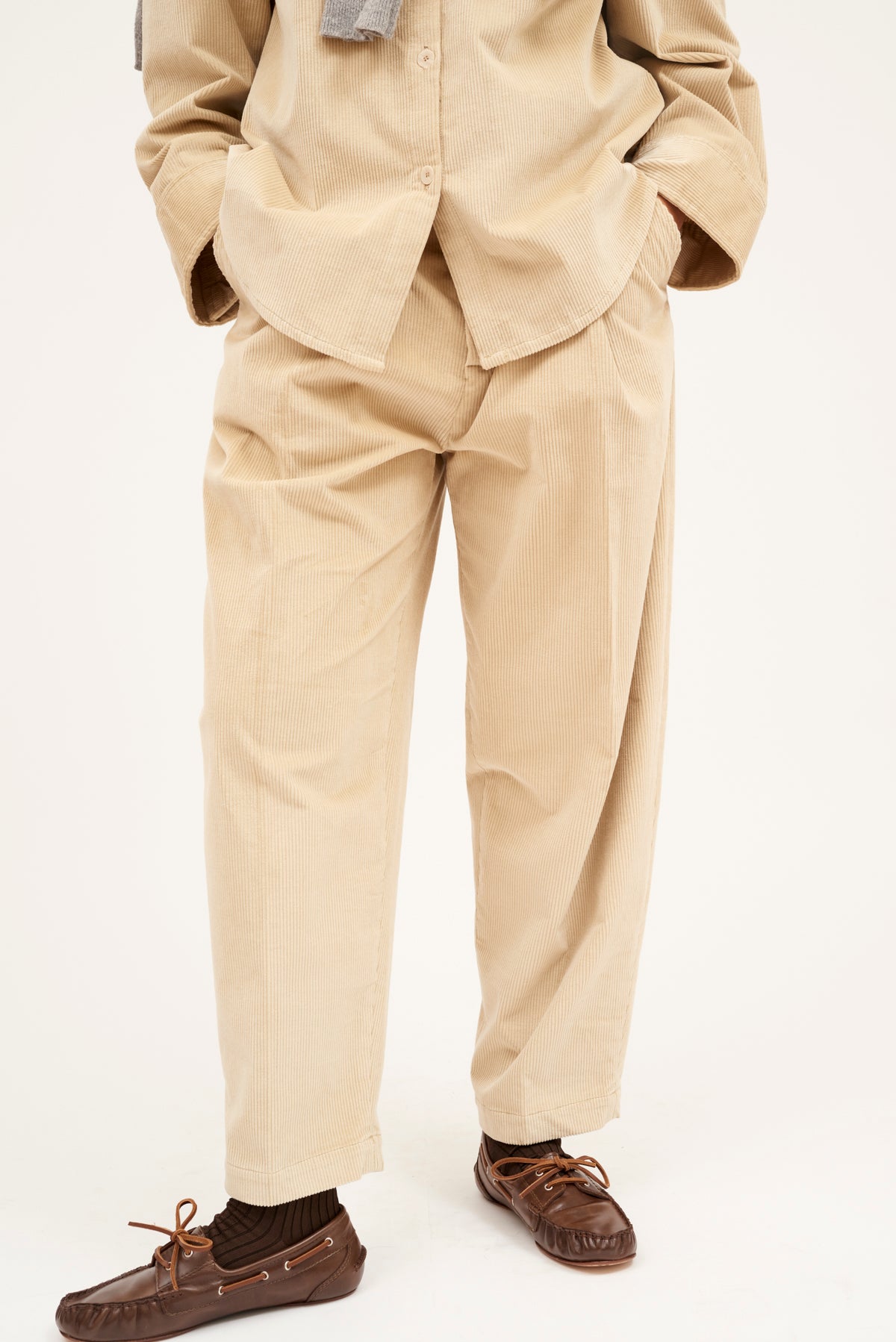 PANTALON MARINA PANA BEIGE
