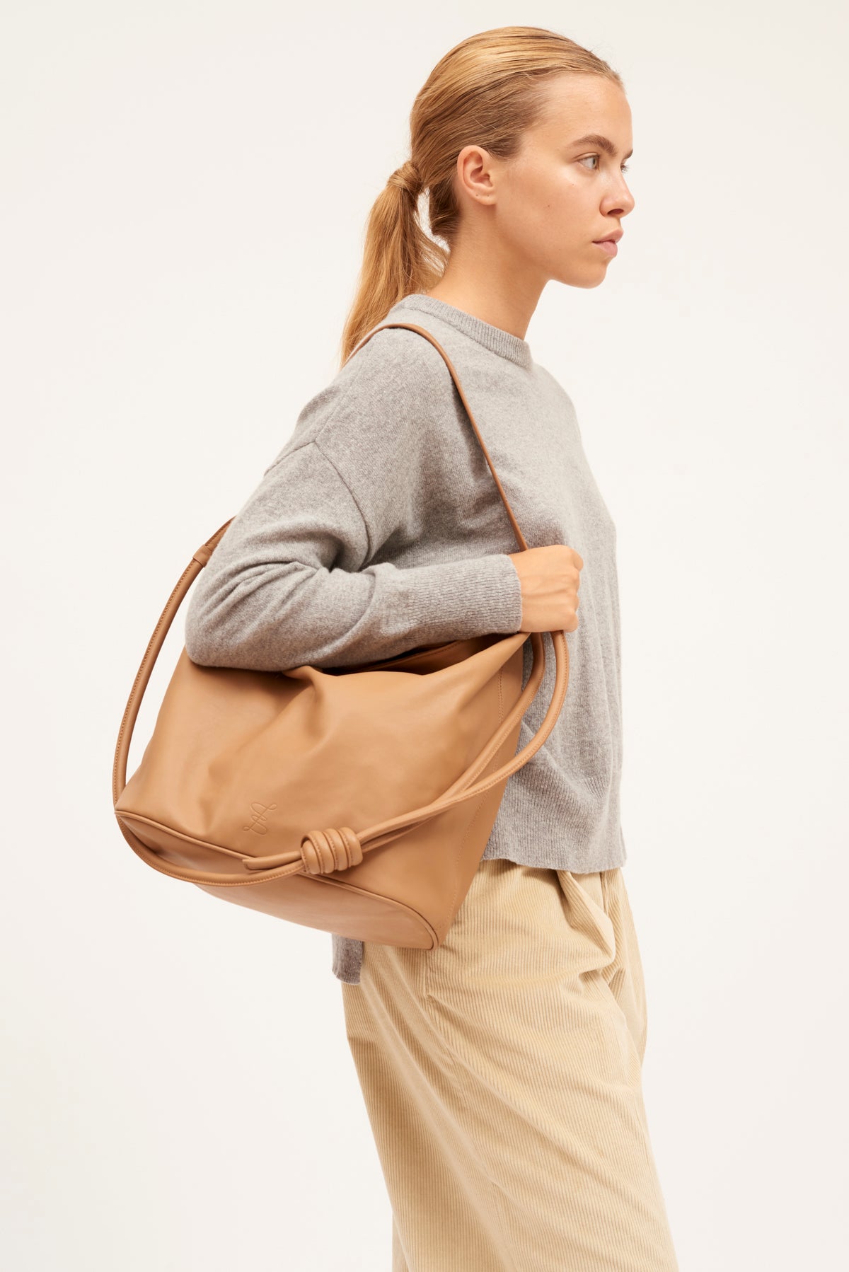 BOLSO CUBO L CAMEL
