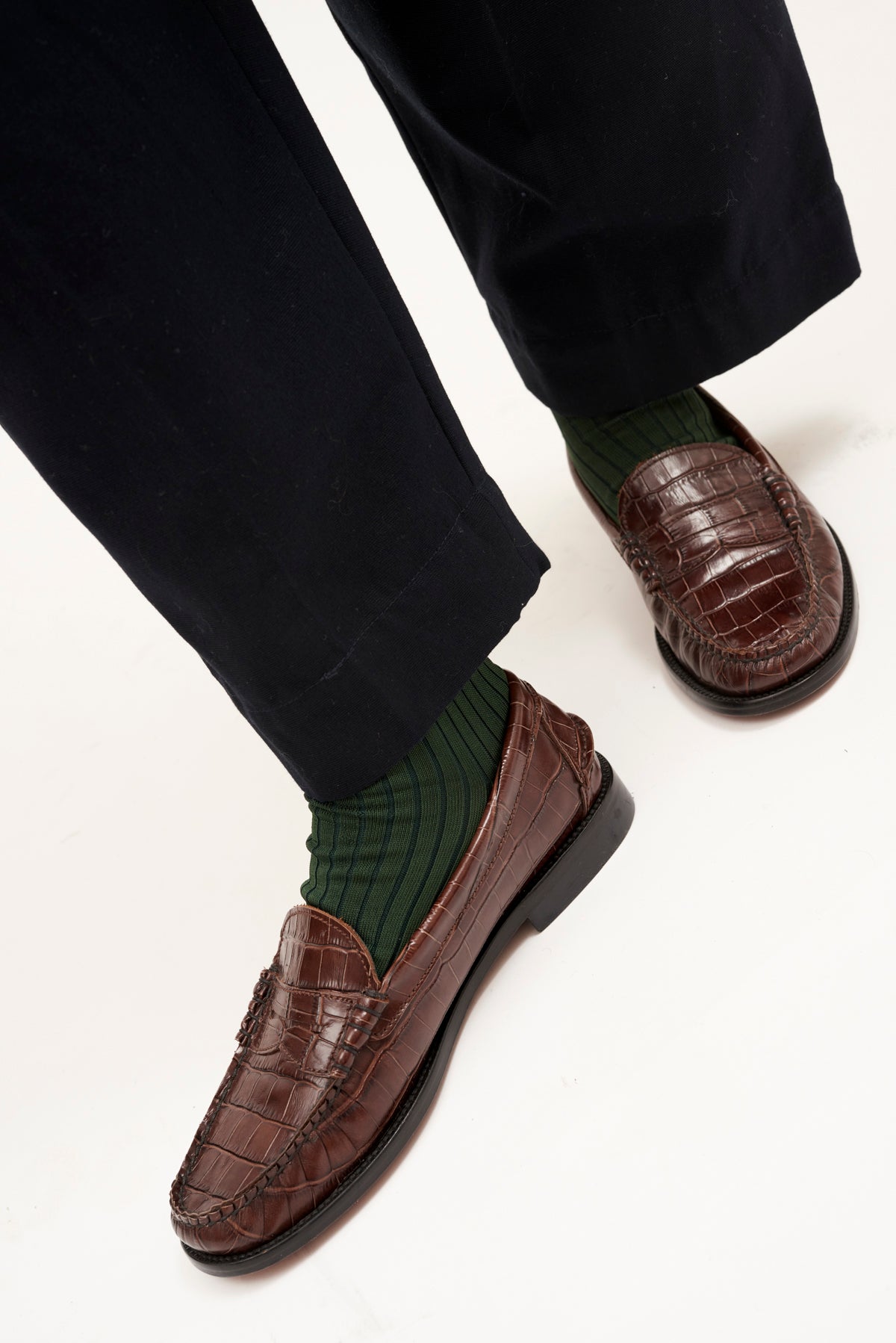 MOCASÍN CROCO MARRÓN