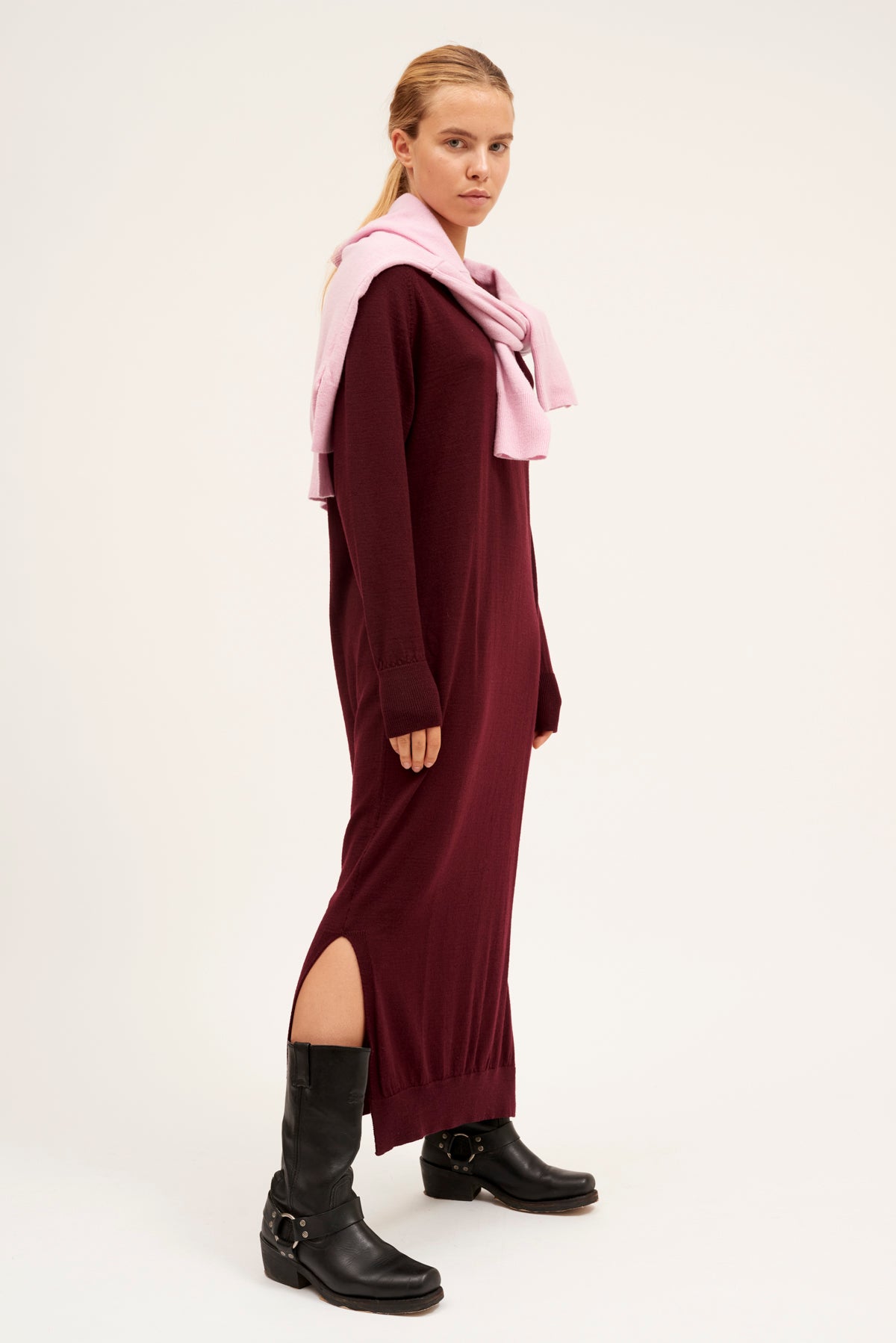 VESTIDO PUNTO ERIN GRANATE