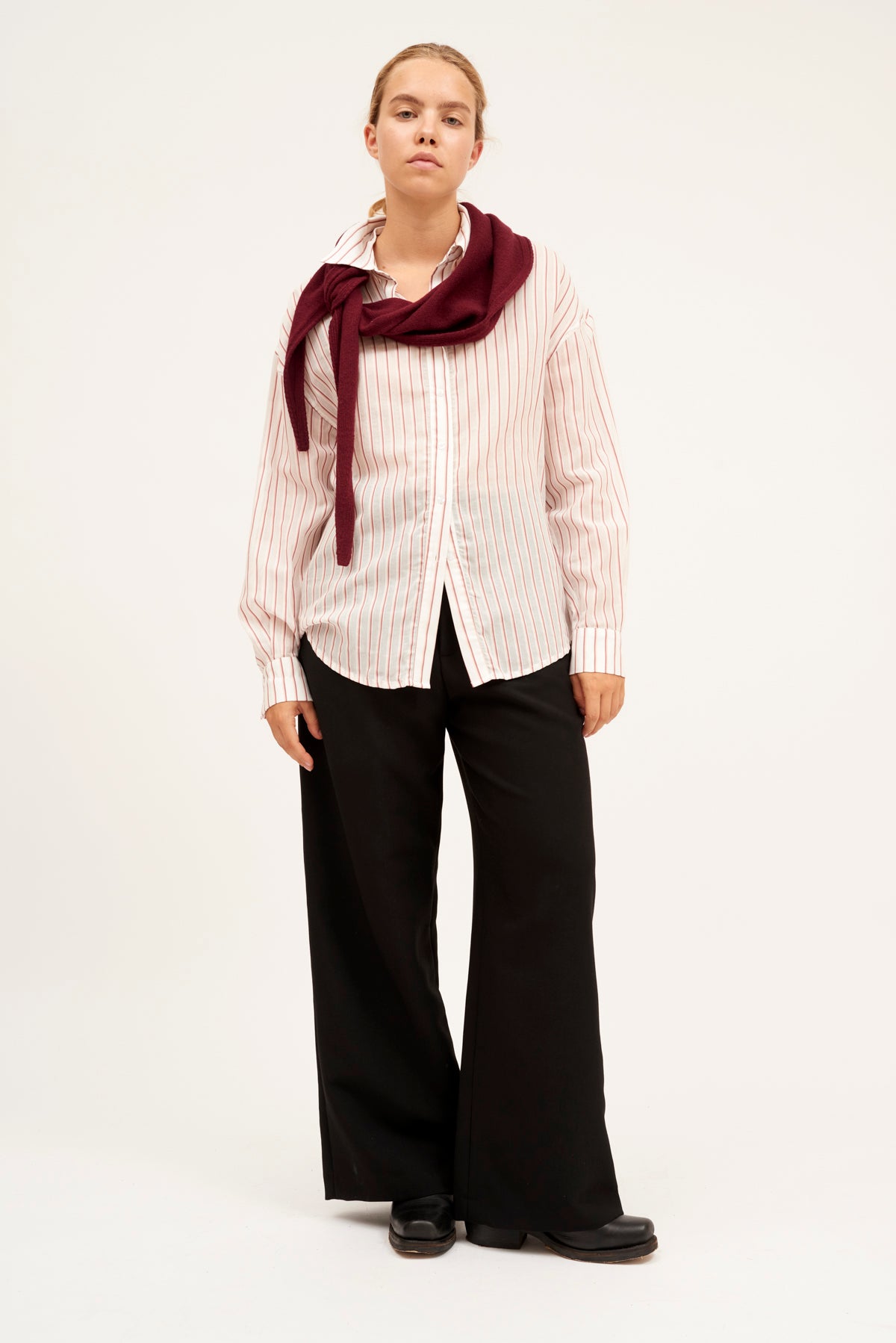 CAMISA TILDA RAYAS ROSA