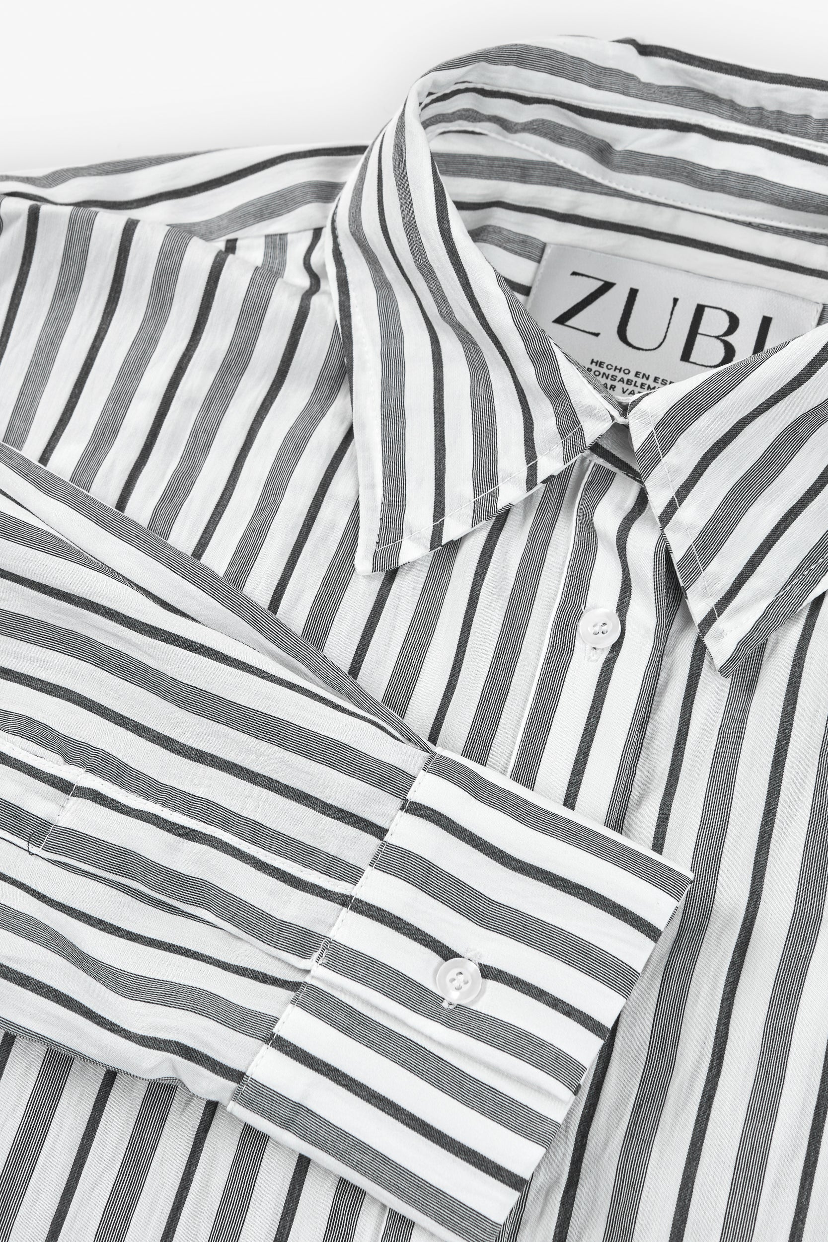 CAMISA TILDA RAYAS BLANCO Y NEGRO