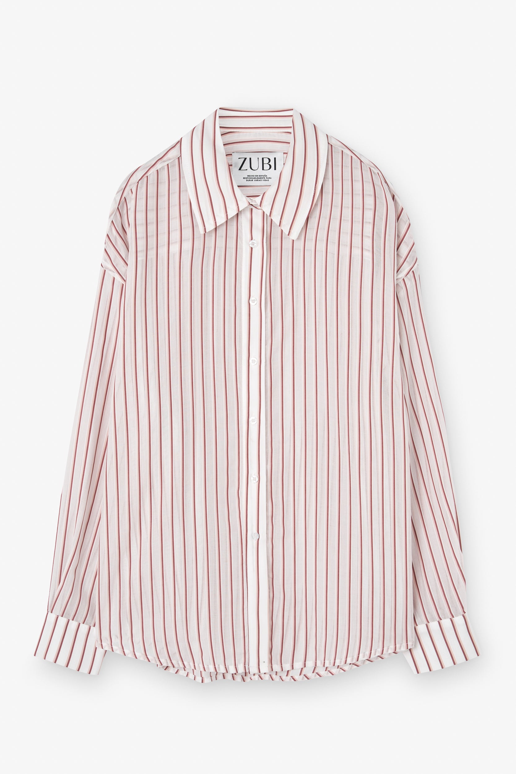 CAMISA TILDA RAYAS ROSA