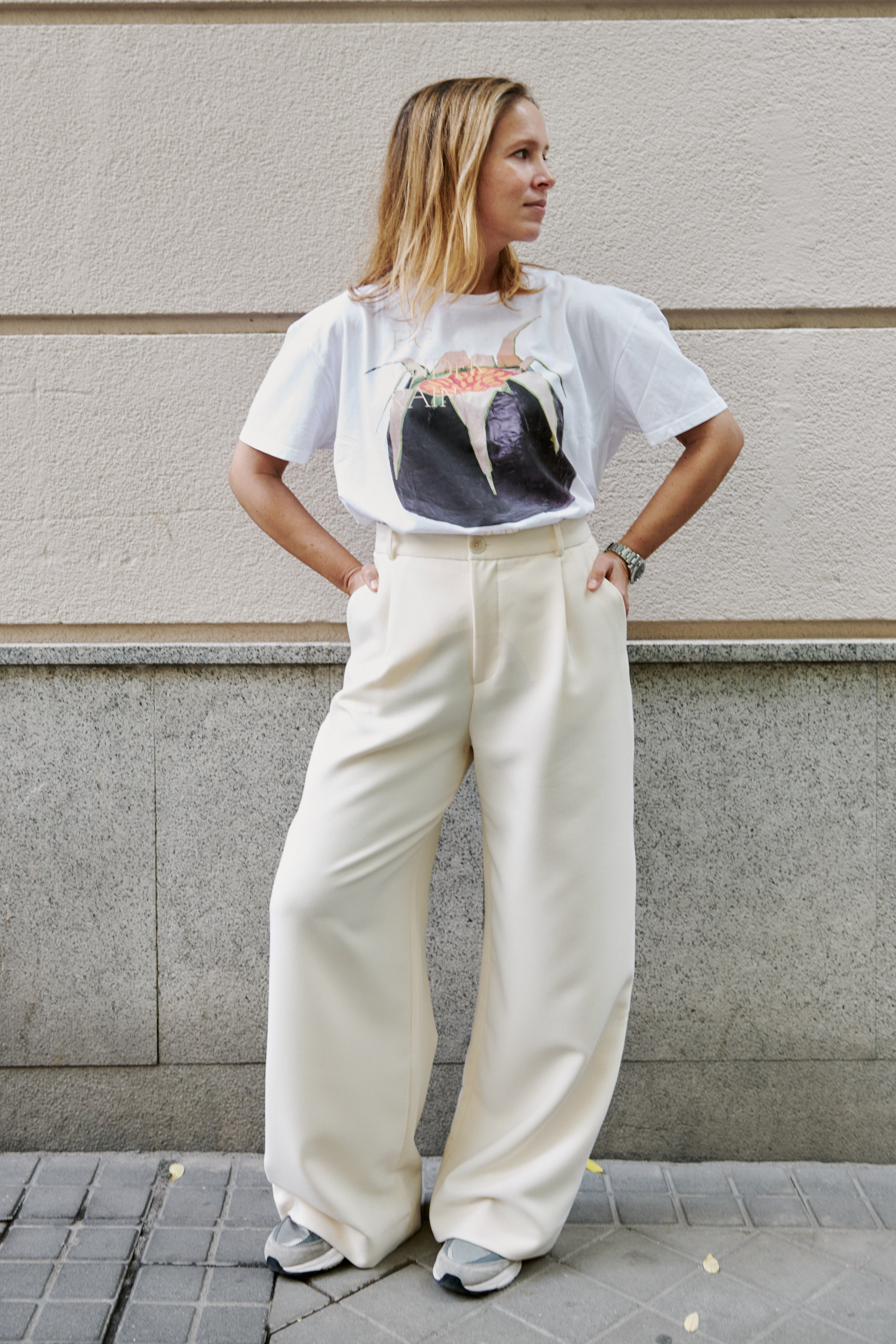 CAMISETA FIG UNDER RAIN BLANCO G19