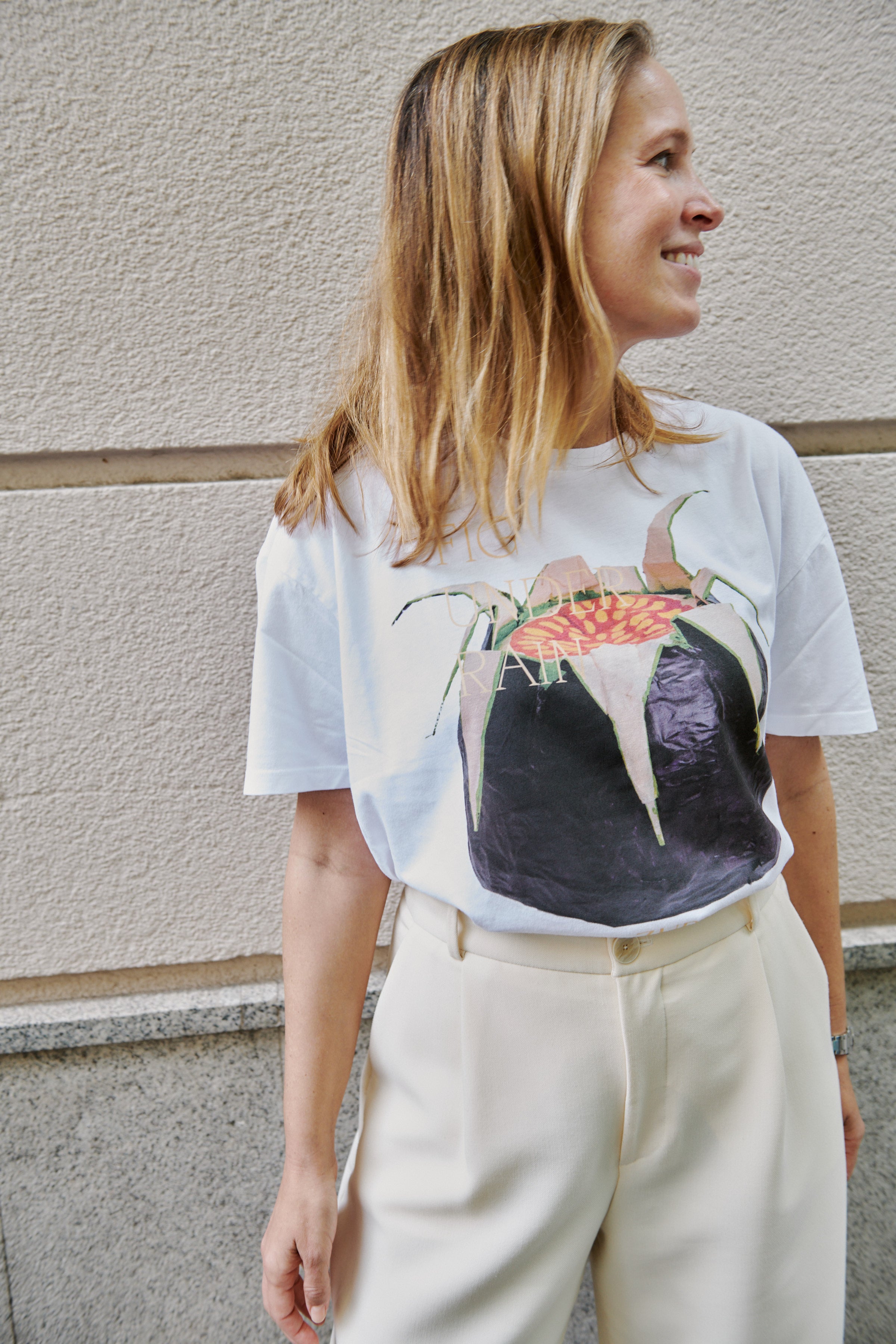 CAMISETA FIG UNDER RAIN BLANCO G19