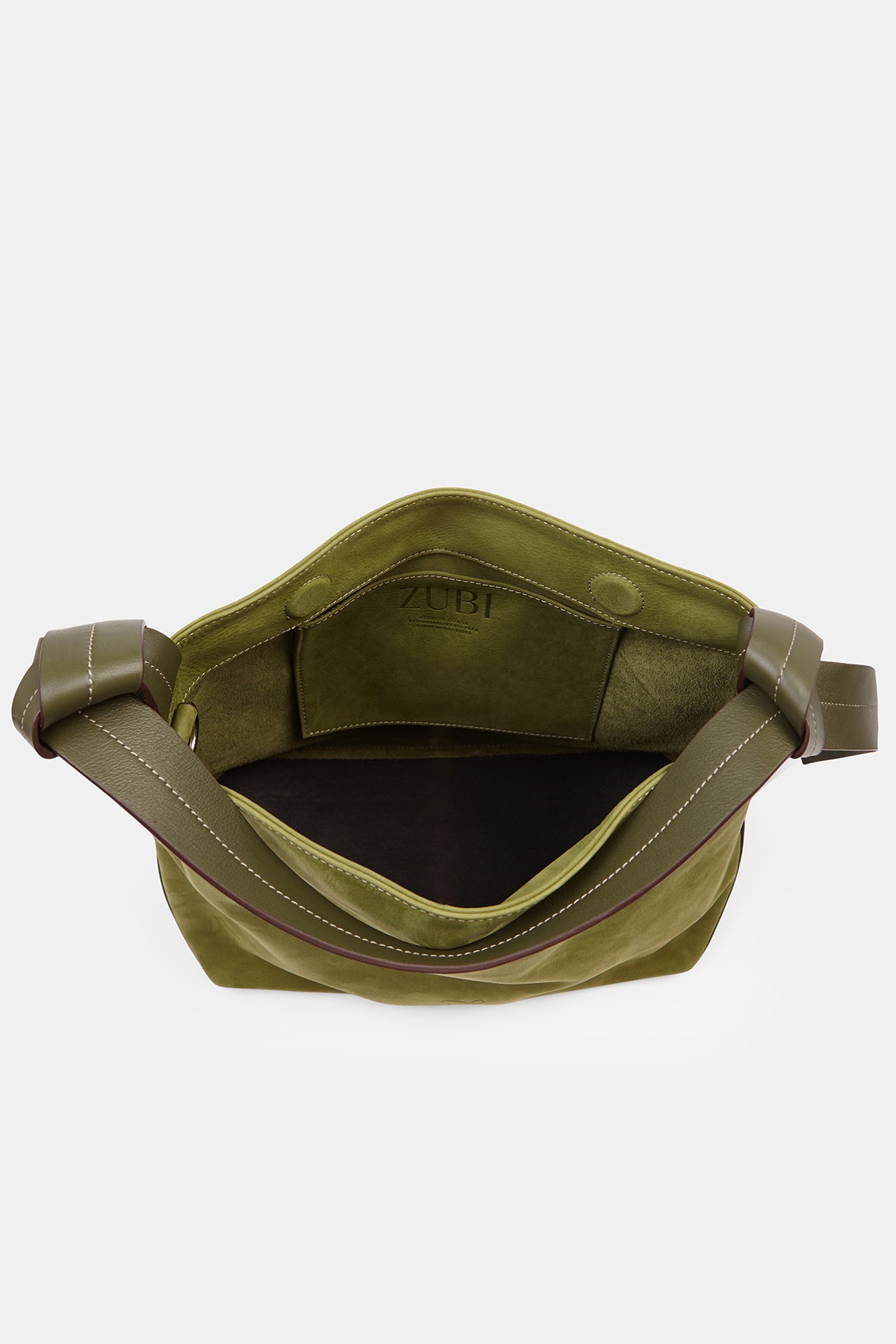 BOLSO NUDO M NOBUK OLIVA