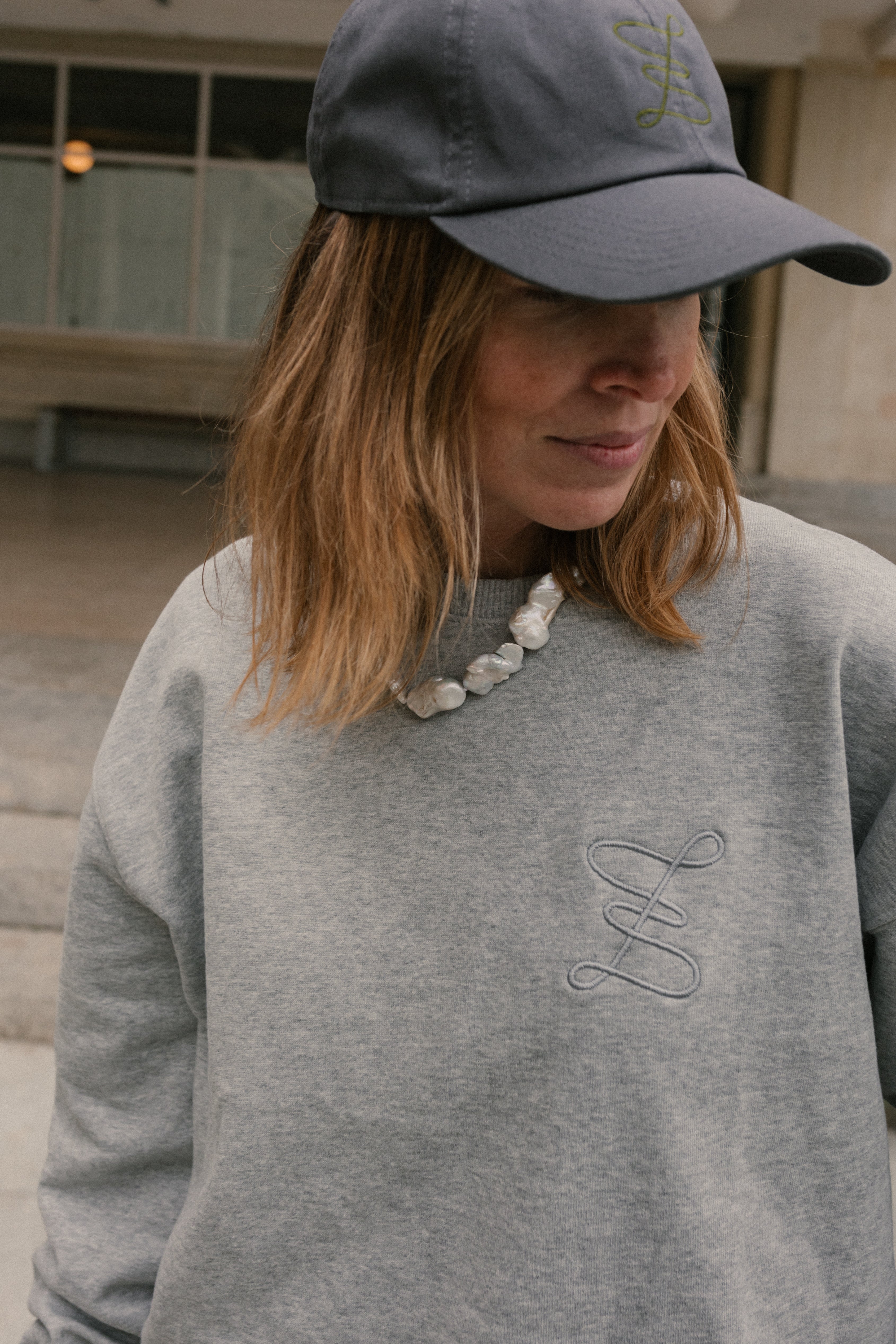 Gorra Kate Gris / Verde