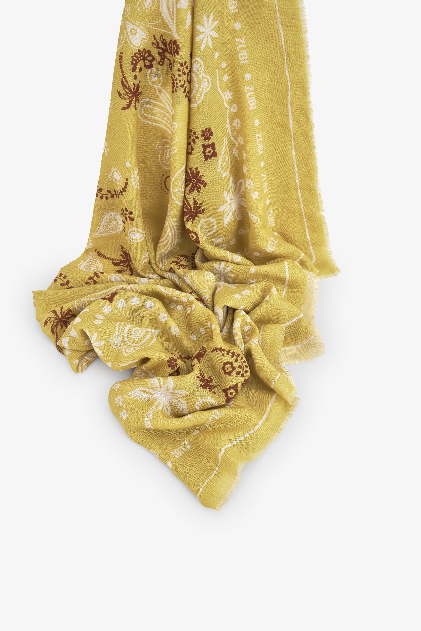 PAÑUELO LANA BANDANA AMARILLO