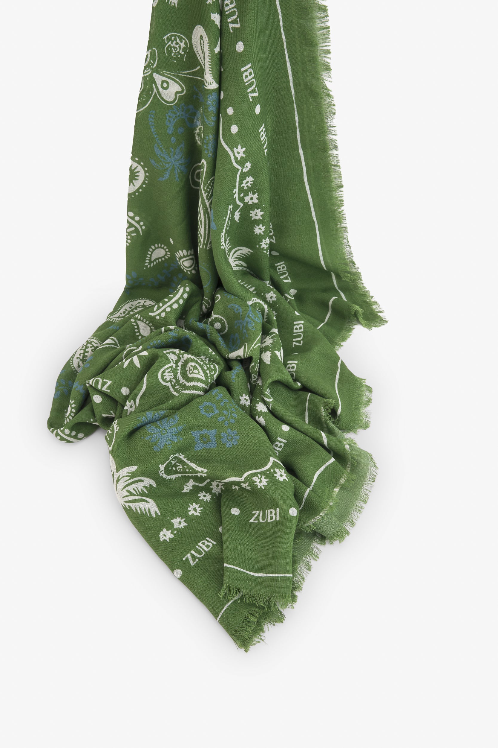 PAÑUELO LANA BANDANA VERDE