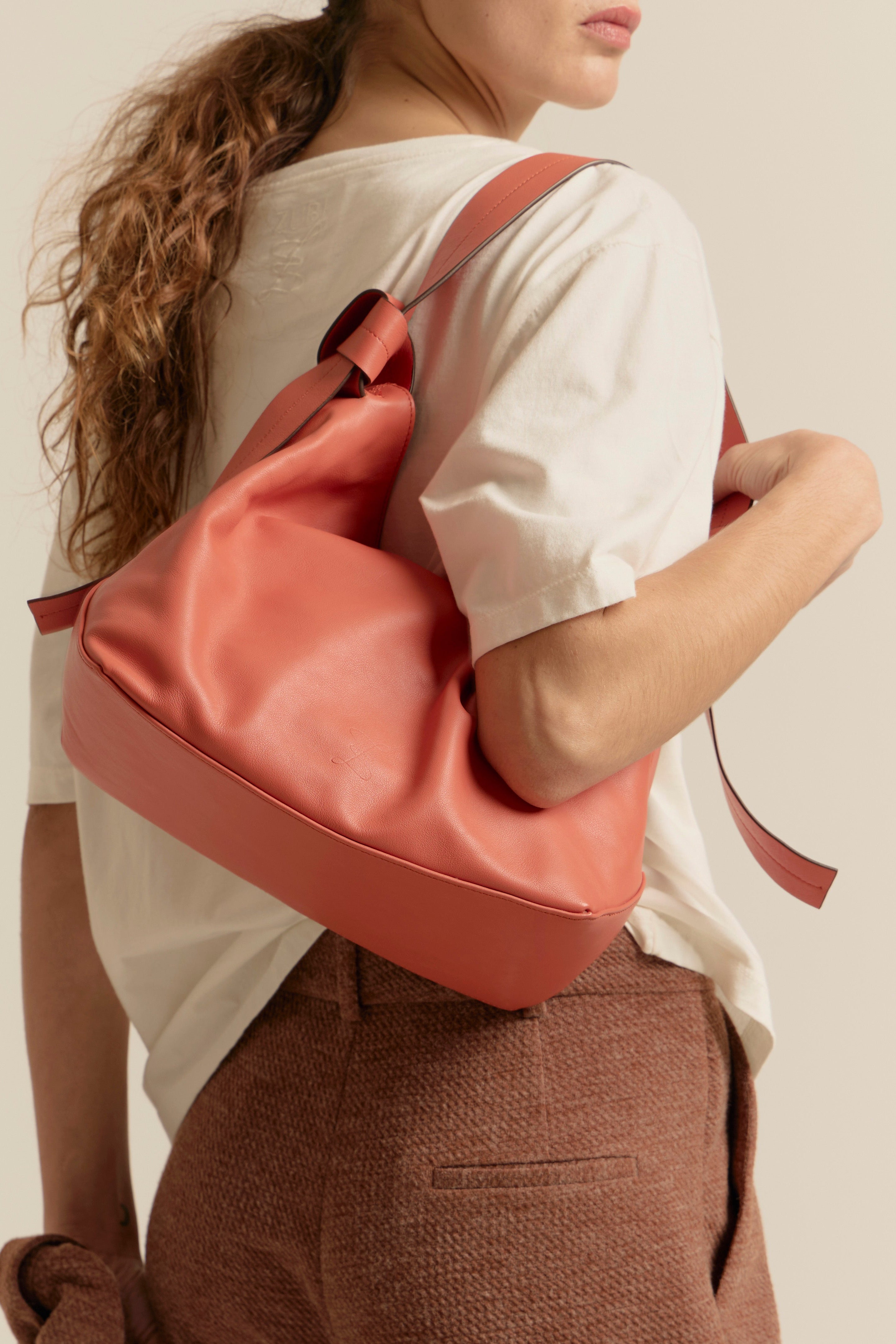 BOLSO NUDO M NARANJA