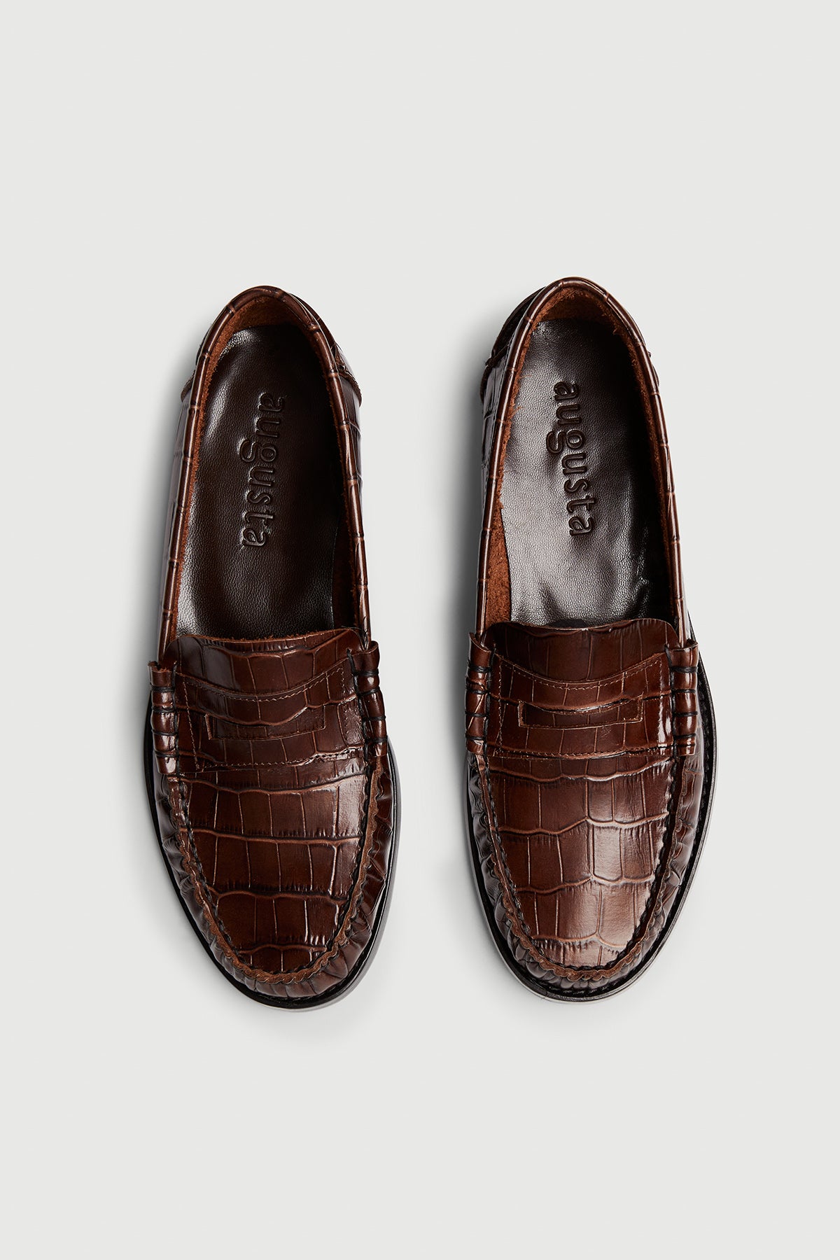 MOCASÍN CROCO MARRÓN