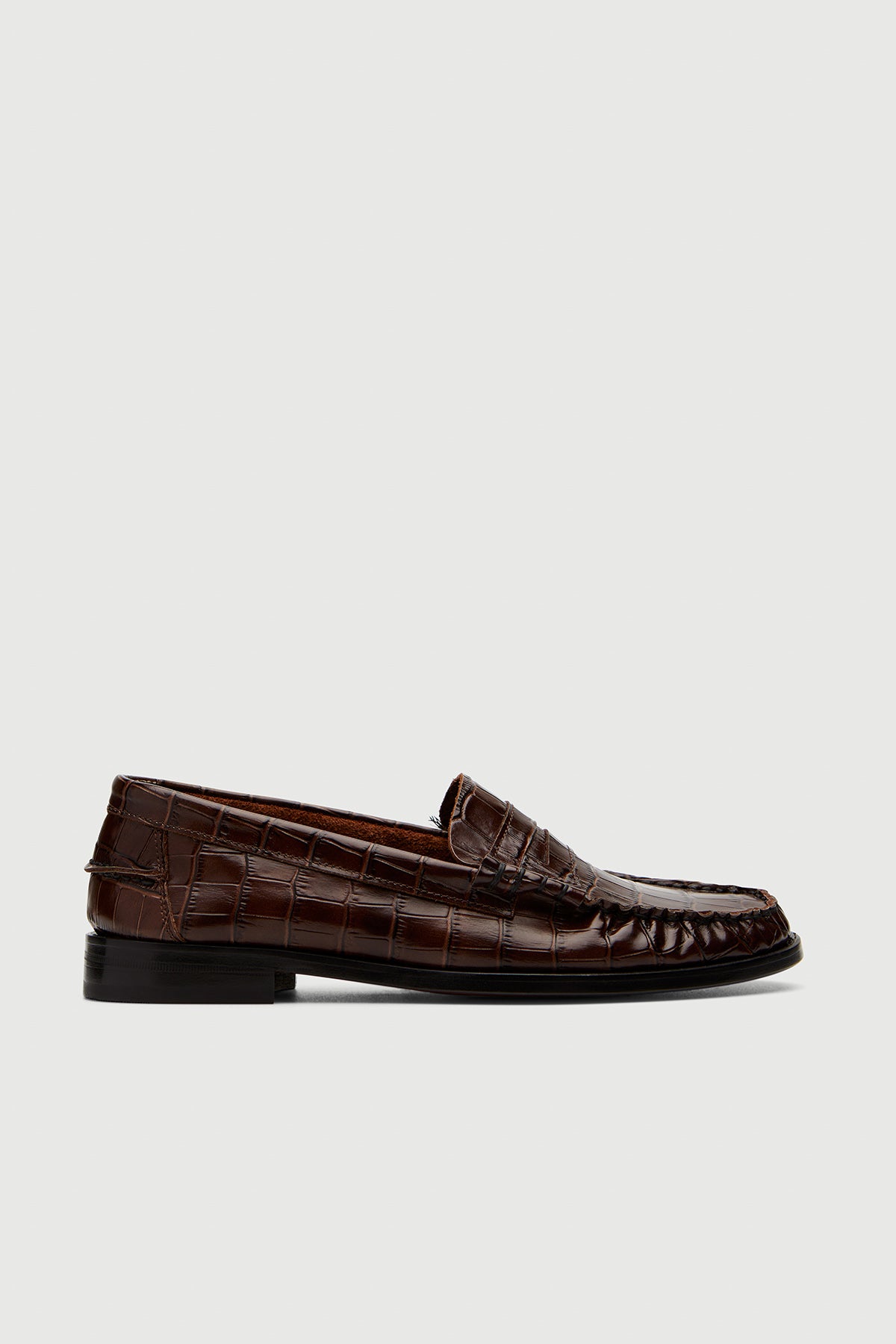 MOCASÍN CROCO MARRÓN