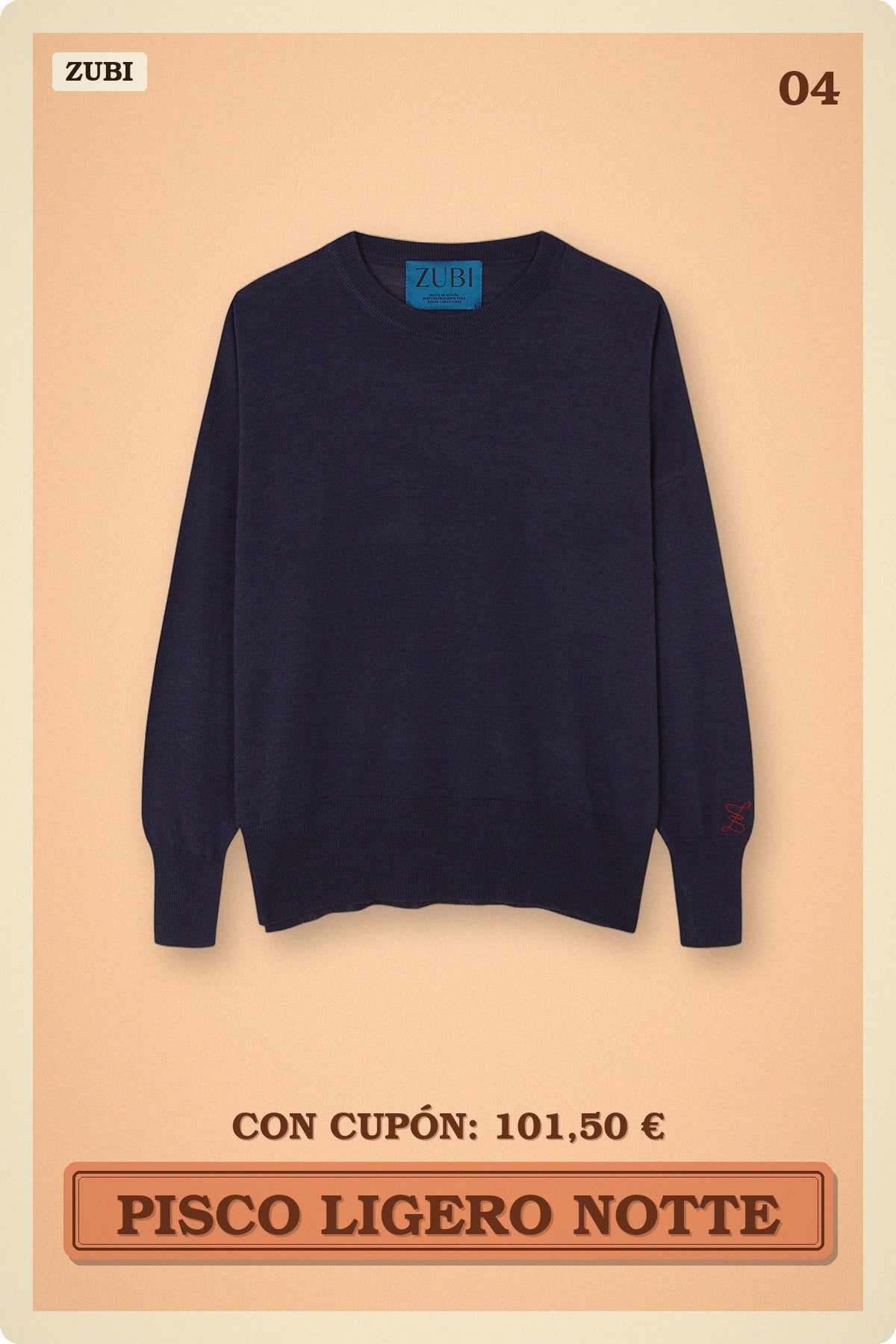 PISCO JERSEY LIGERO NOTTE