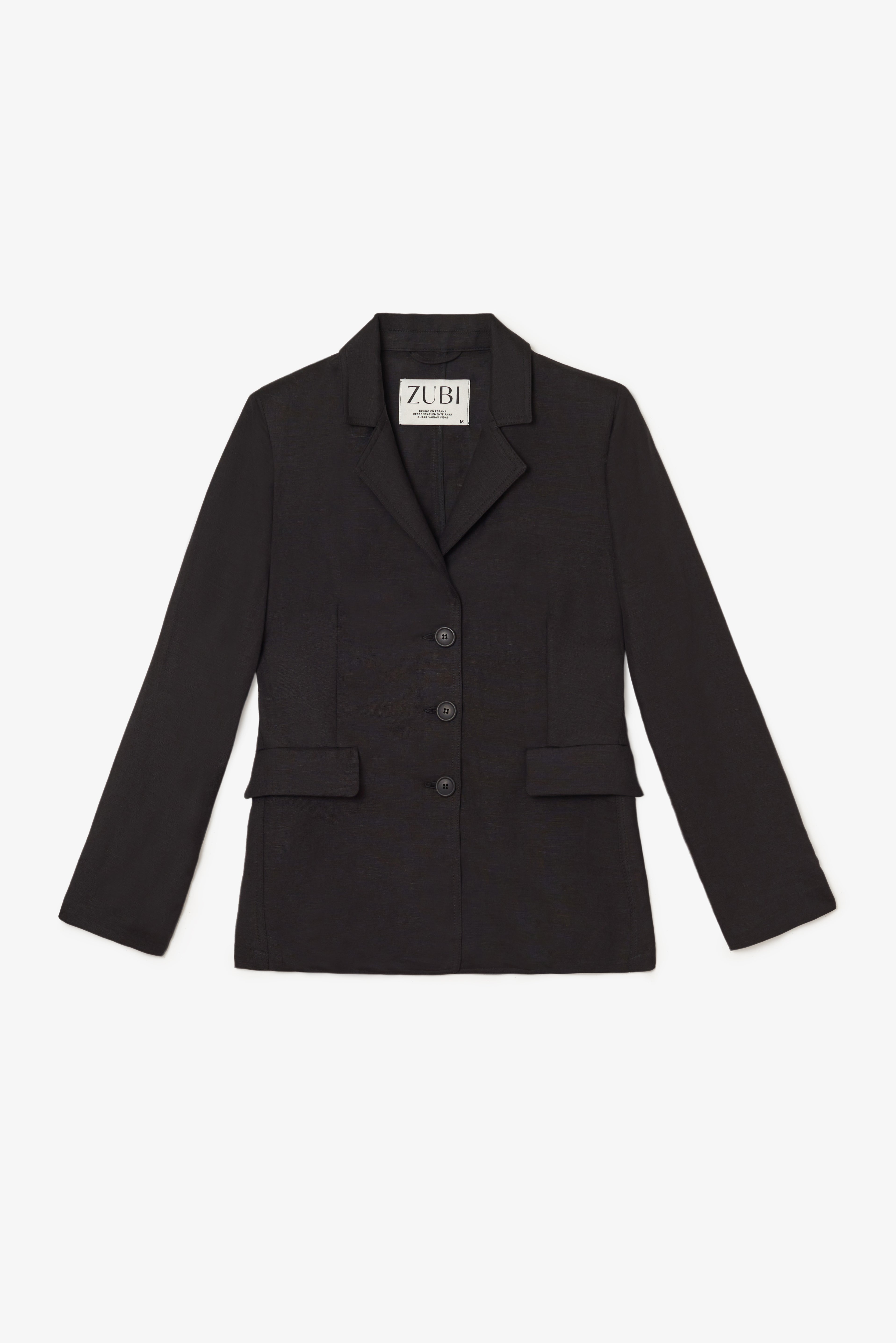 Blazer Essaouira Lino Negro