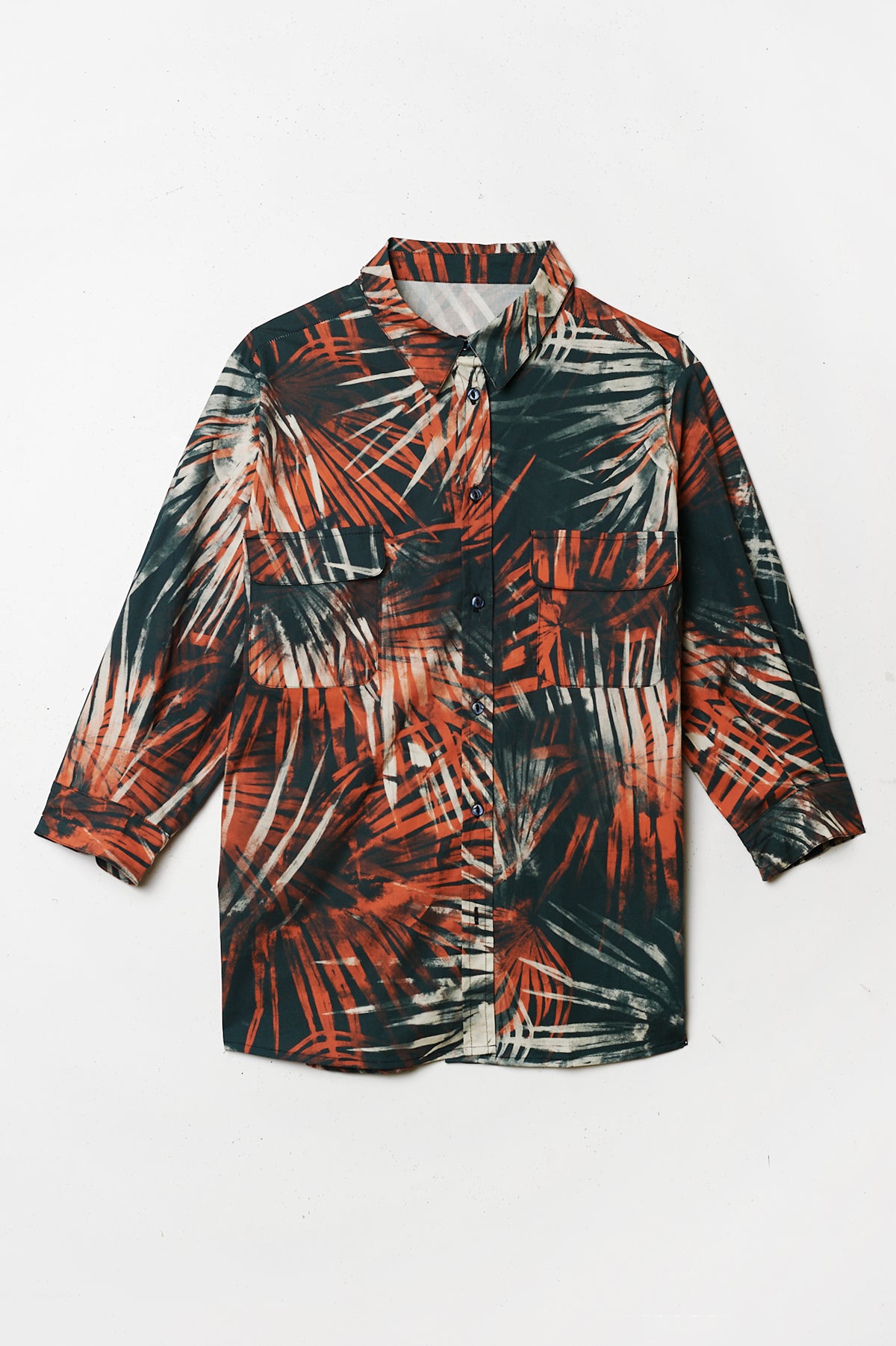 Farah Palm Tree Coral Shirt