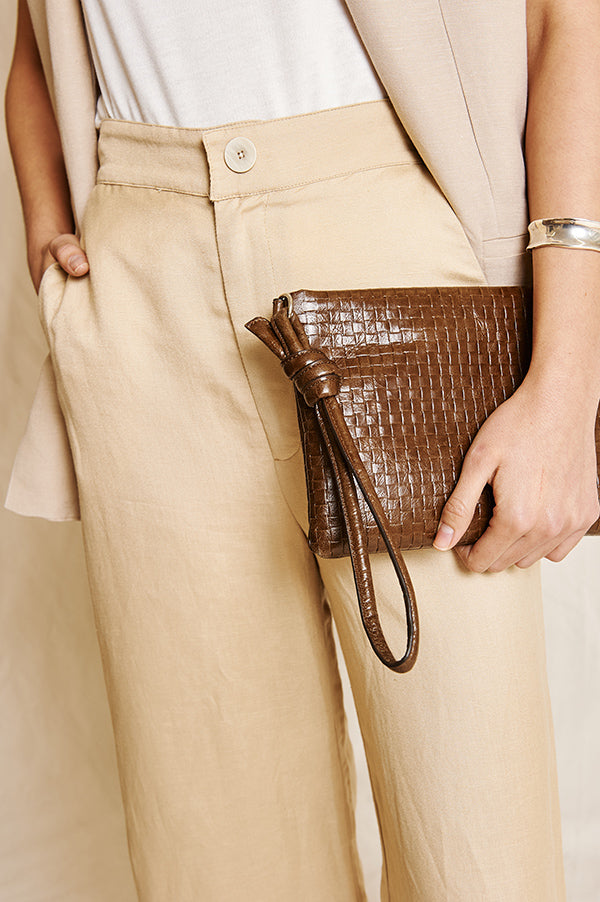 SARA LINEN TROUSERS BEIGE
