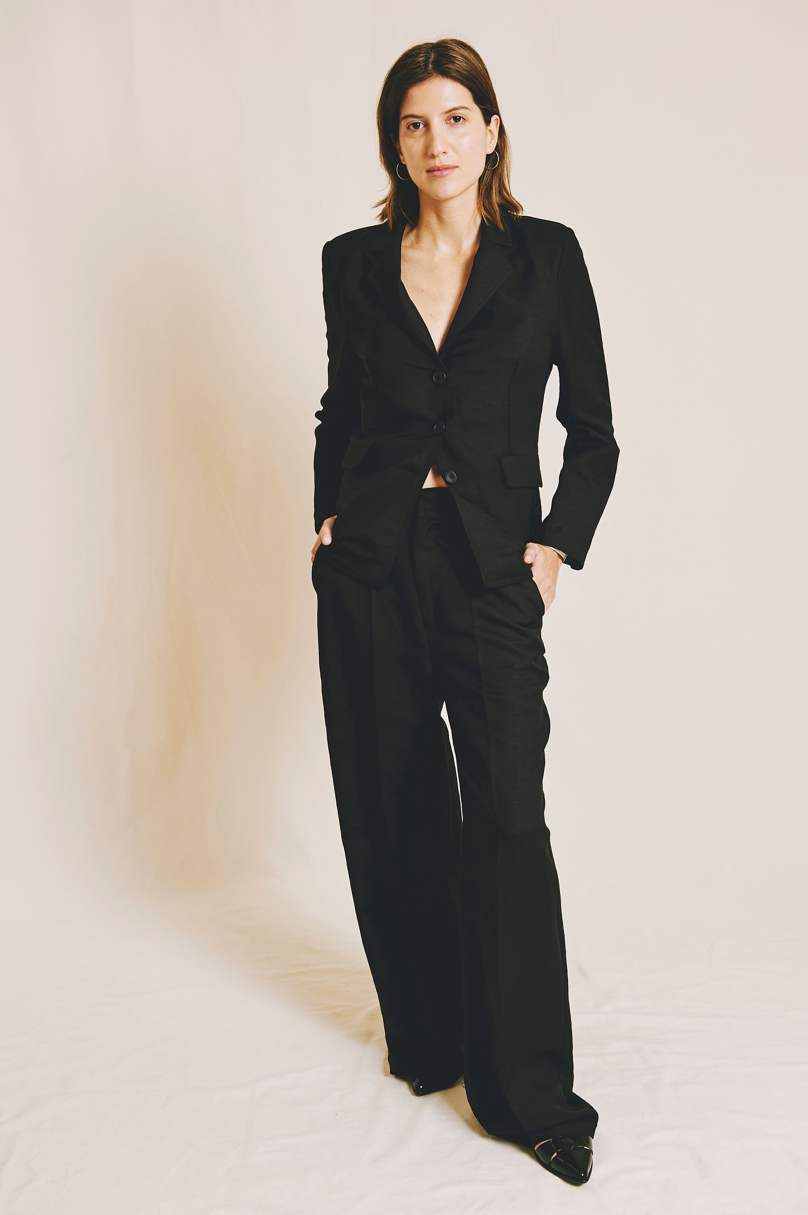 Pantalón Anette Lino Negro