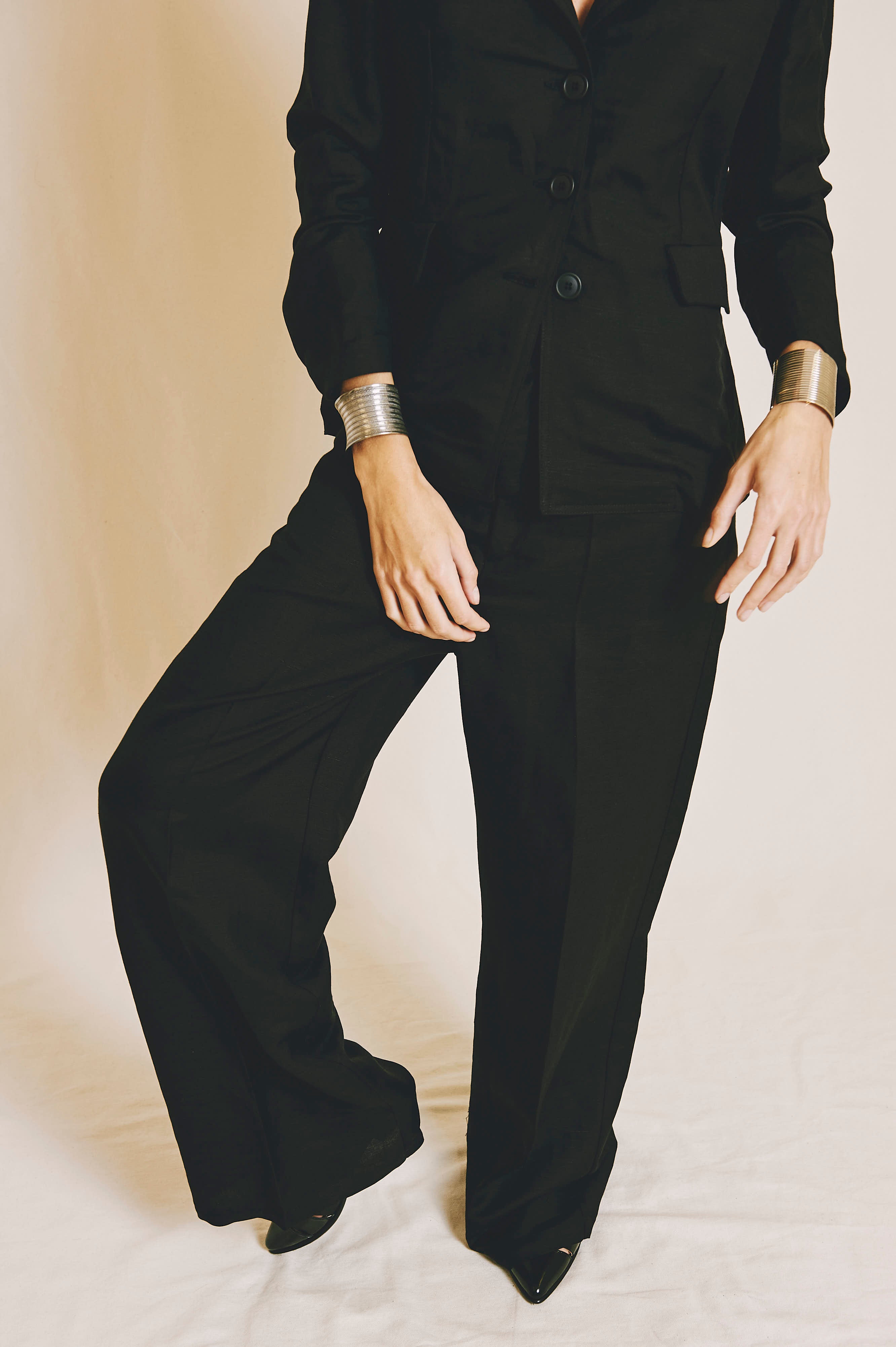 Pantalón Anette Lino Negro