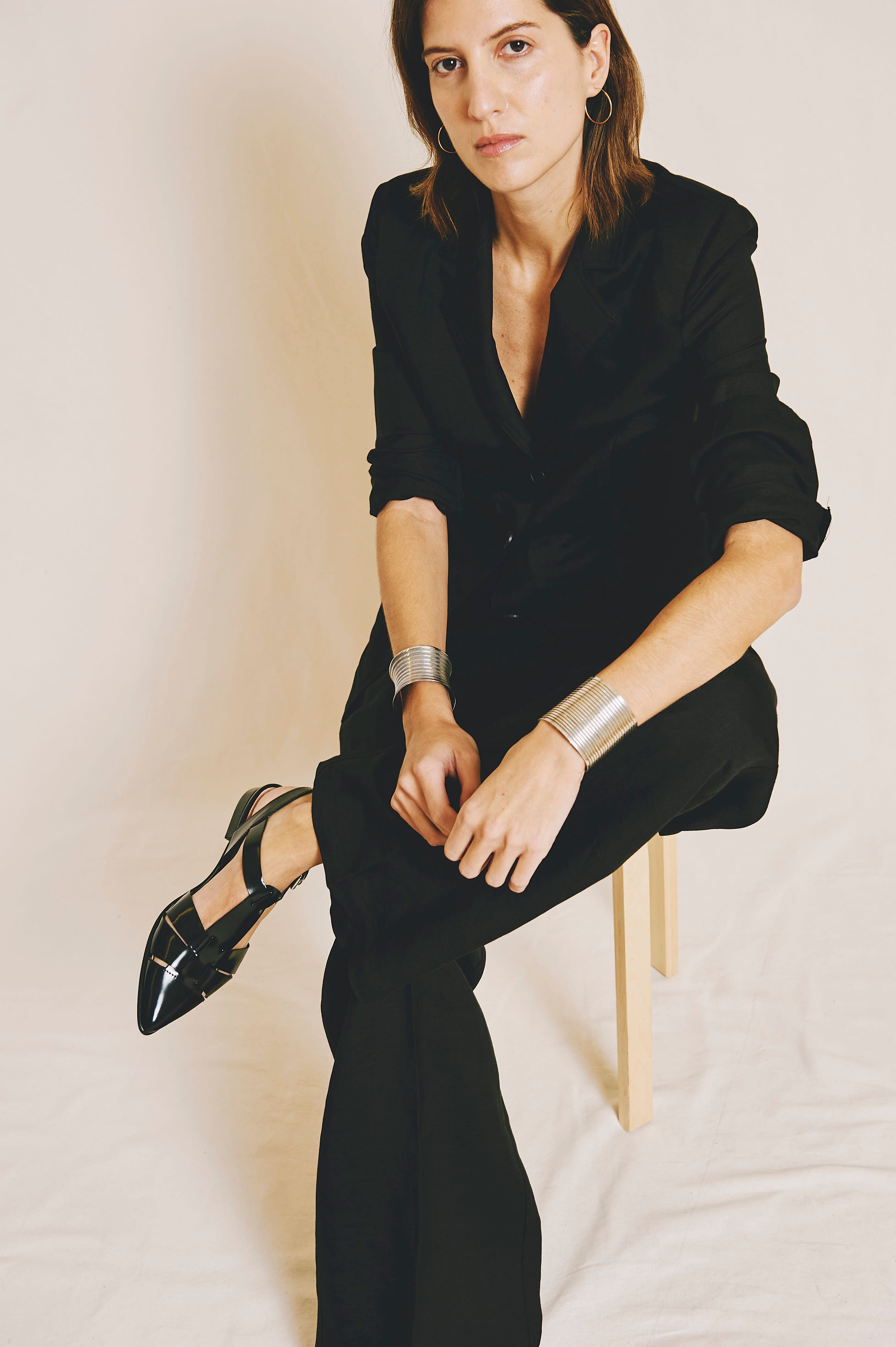 Pantalón Anette Lino Negro