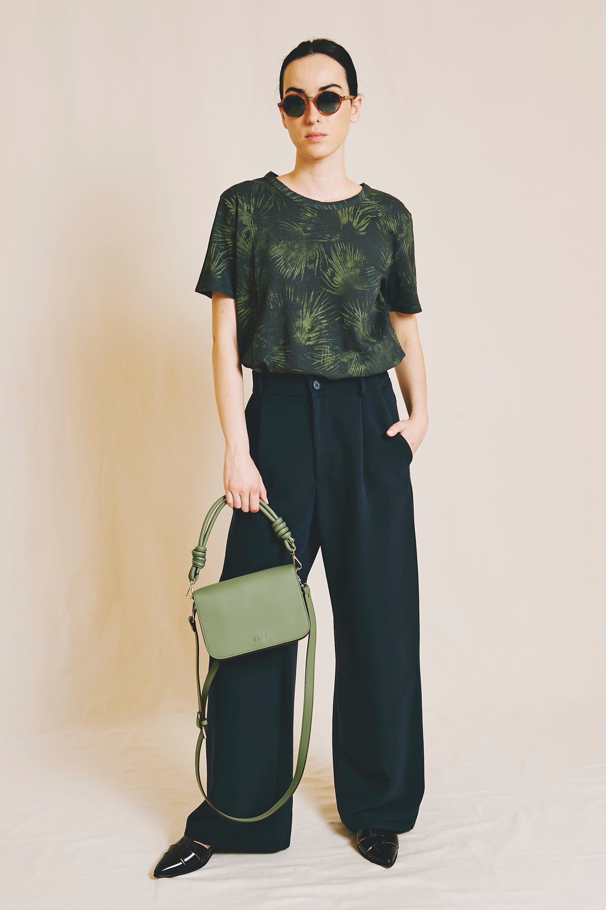 CAMISETA FILO PALMERA VERDE