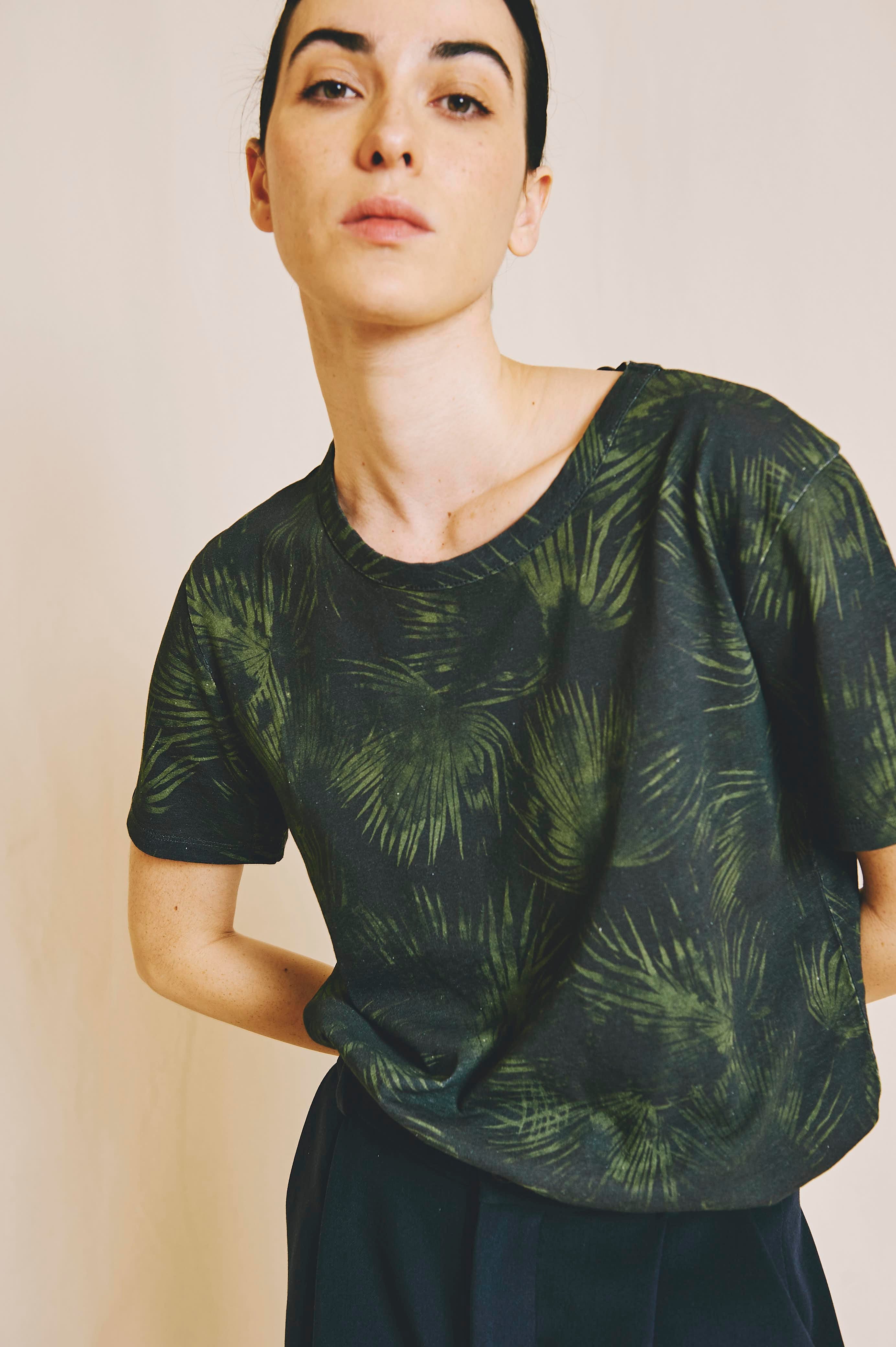 CAMISETA FILO PALMERA VERDE