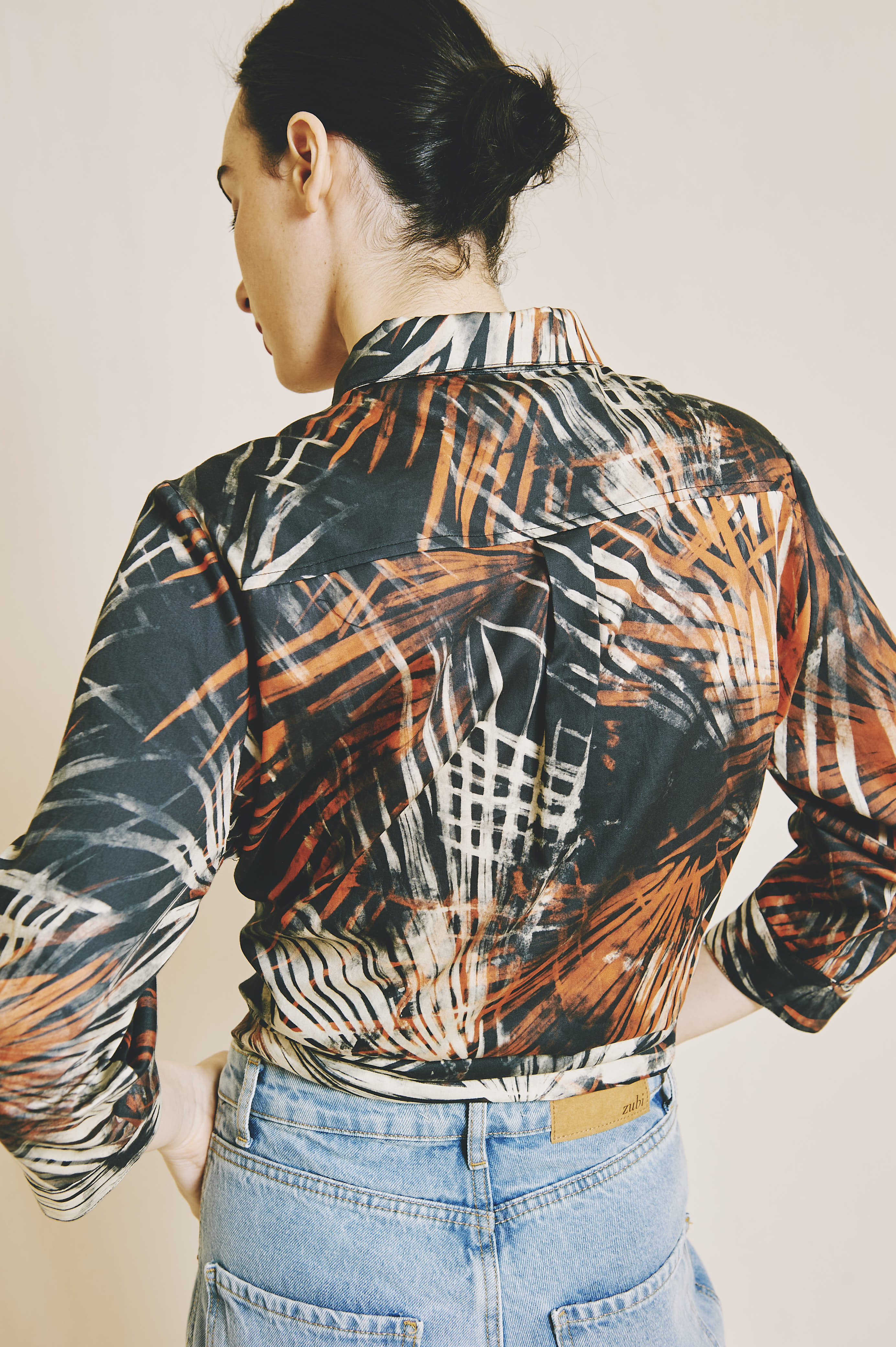 Farah Palm Tree Coral Shirt