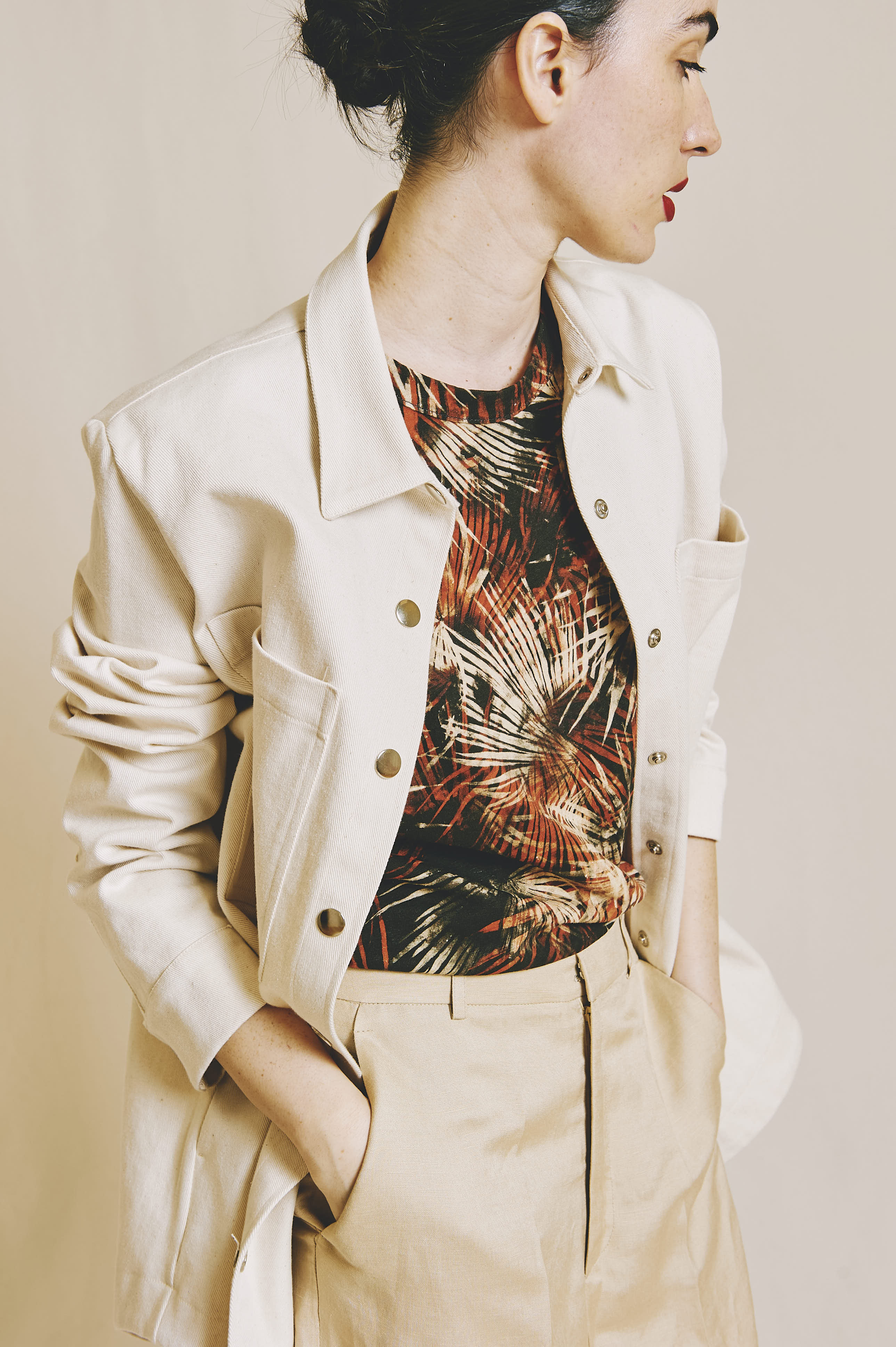 Filo Palm Tree Coral T-shirt