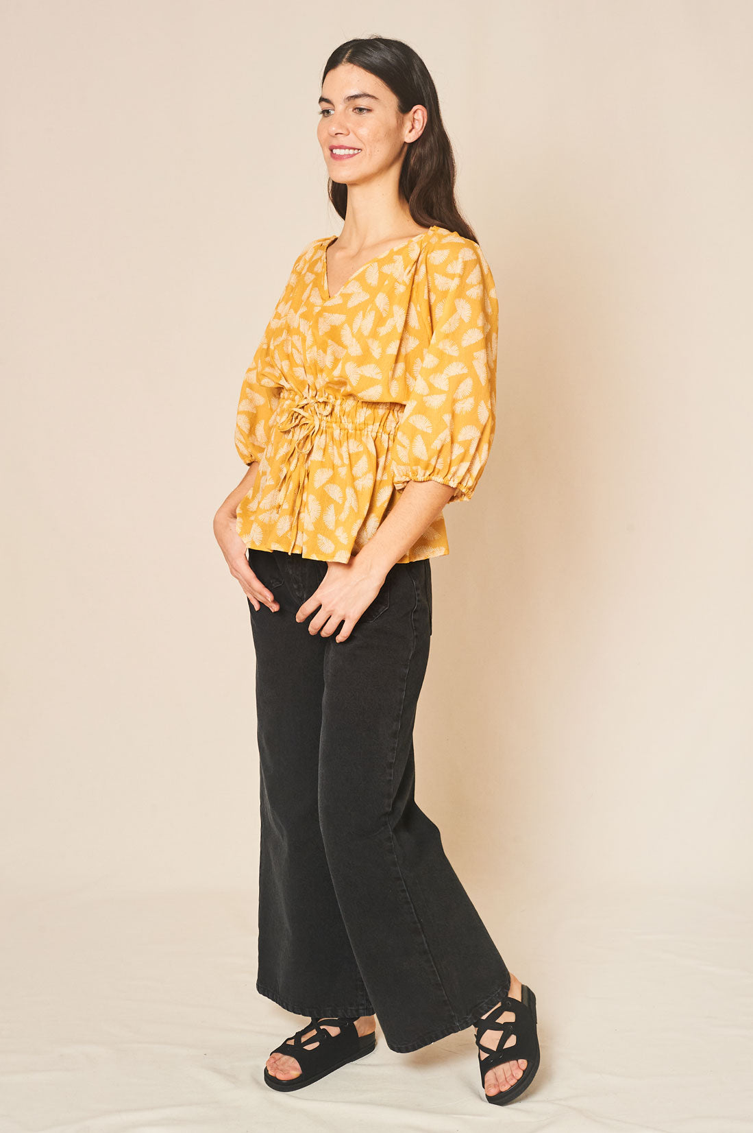 mustard artá blouse