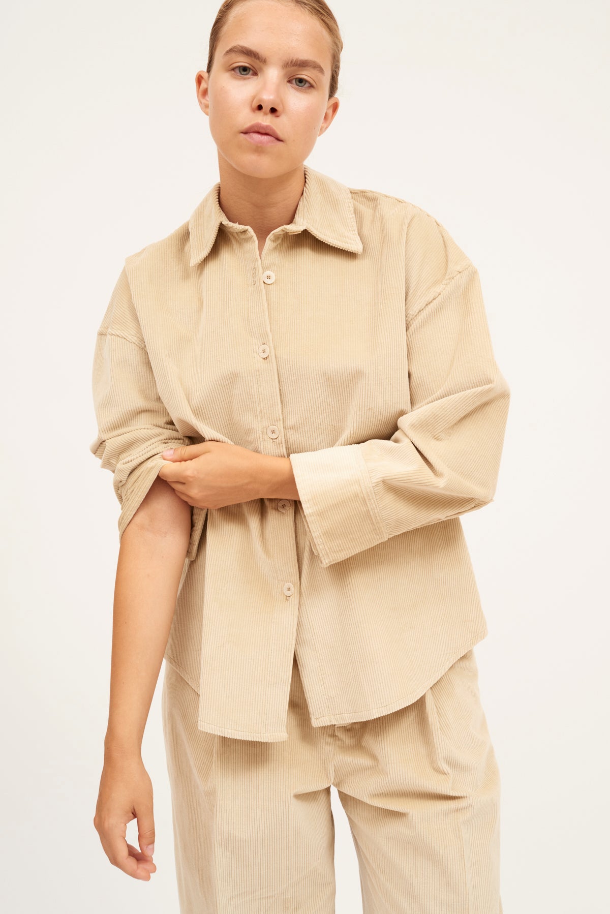 CAMISA LUCILLA PANA BEIGE