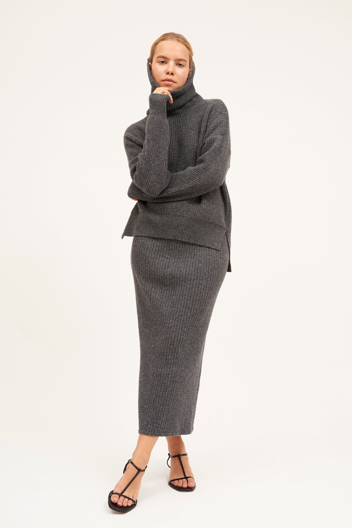 FALDA MILITA GRIS