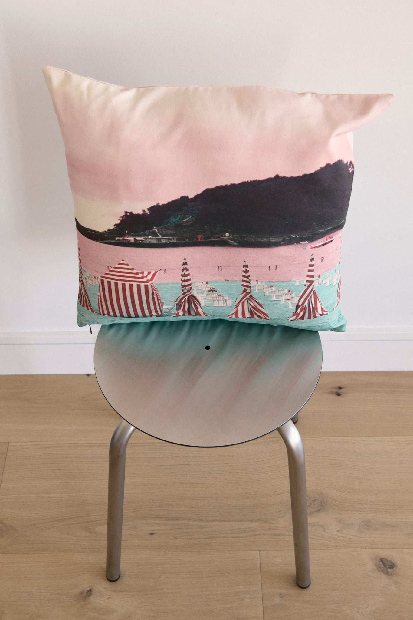FUNDA COJIN ESTAMPADO ROSA ONDARRETA