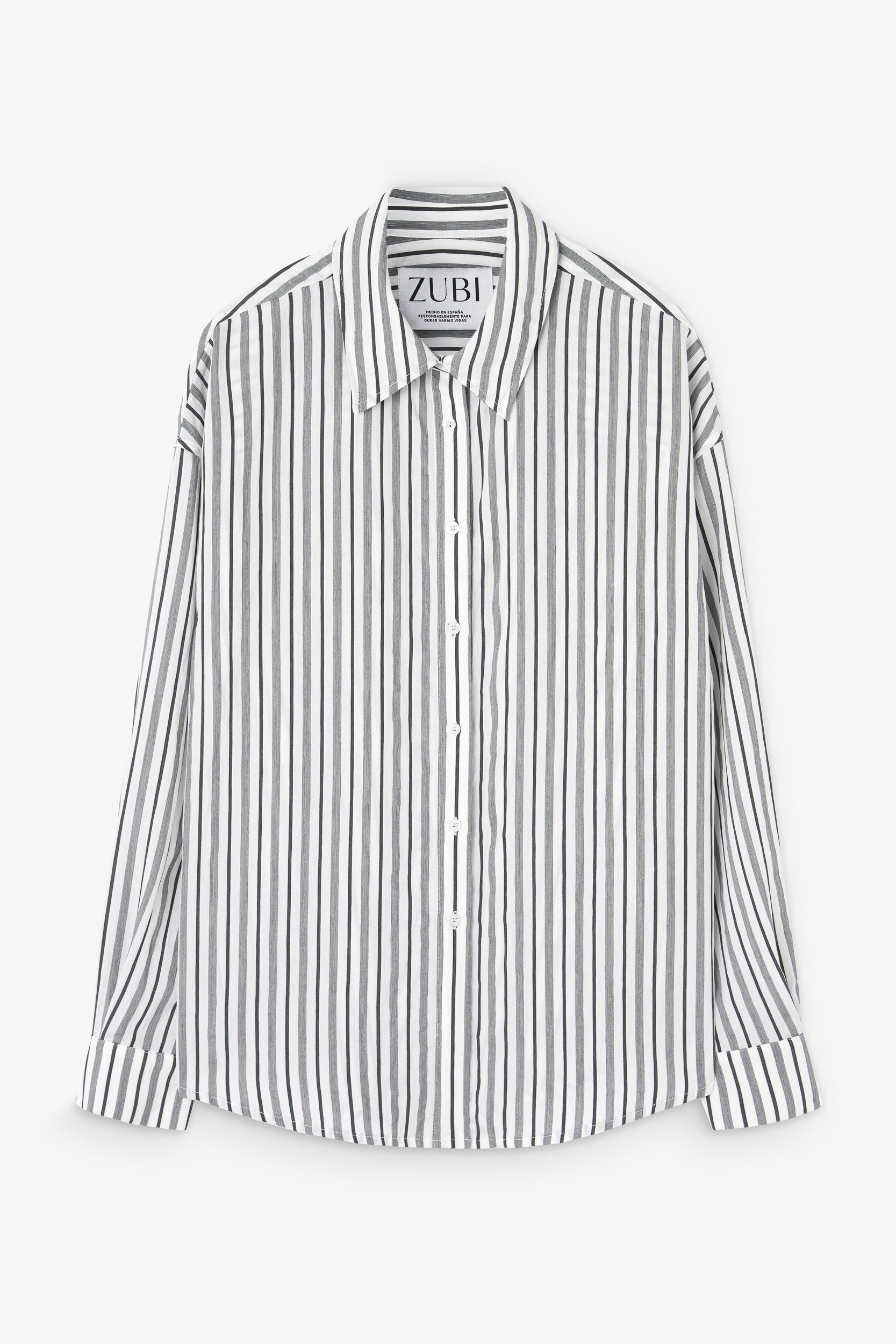 CAMISA TILDA RAYAS BLANCO Y NEGRO