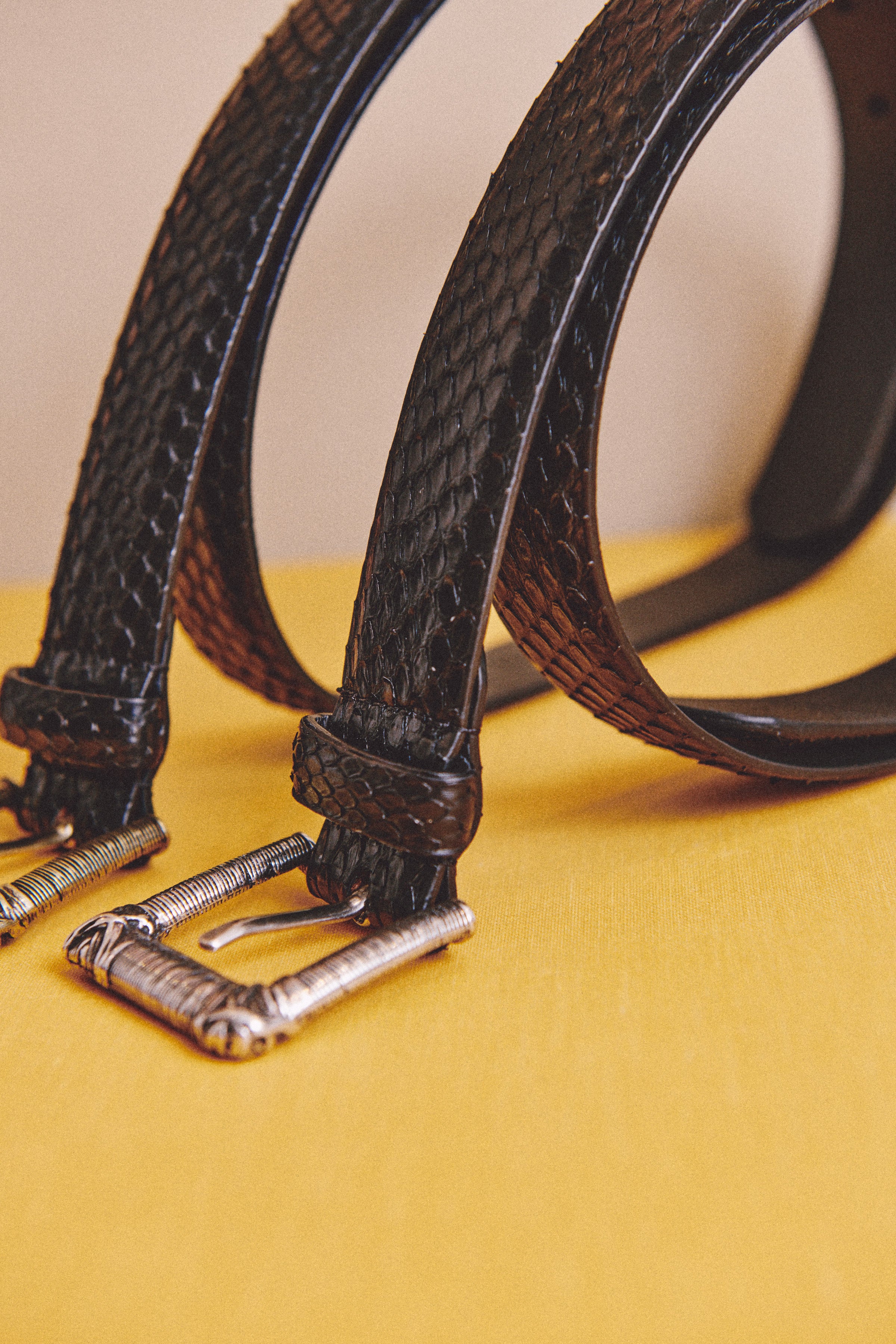 cinturón negro pitón de ZUBI