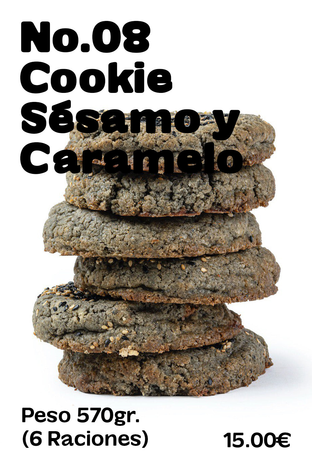 Nº08 Cookie Sésamo y Caramelo bolsa ABASOTAS