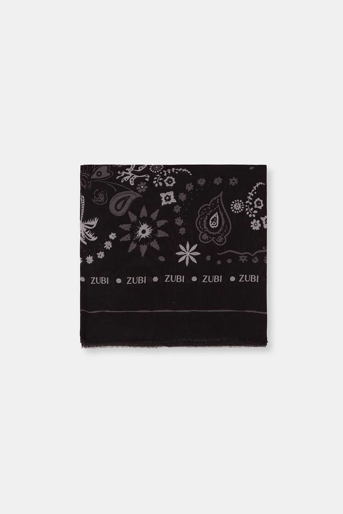 PAÑUELO LANA BANDANA NEGRO