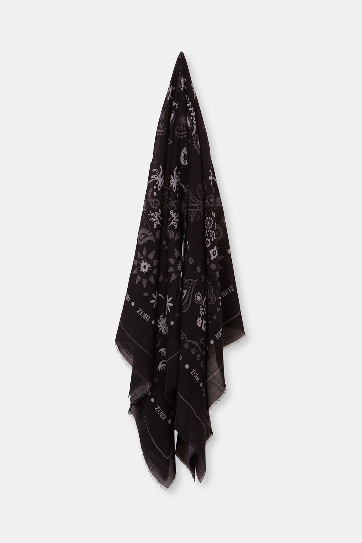 PAÑUELO LANA BANDANA NEGRO