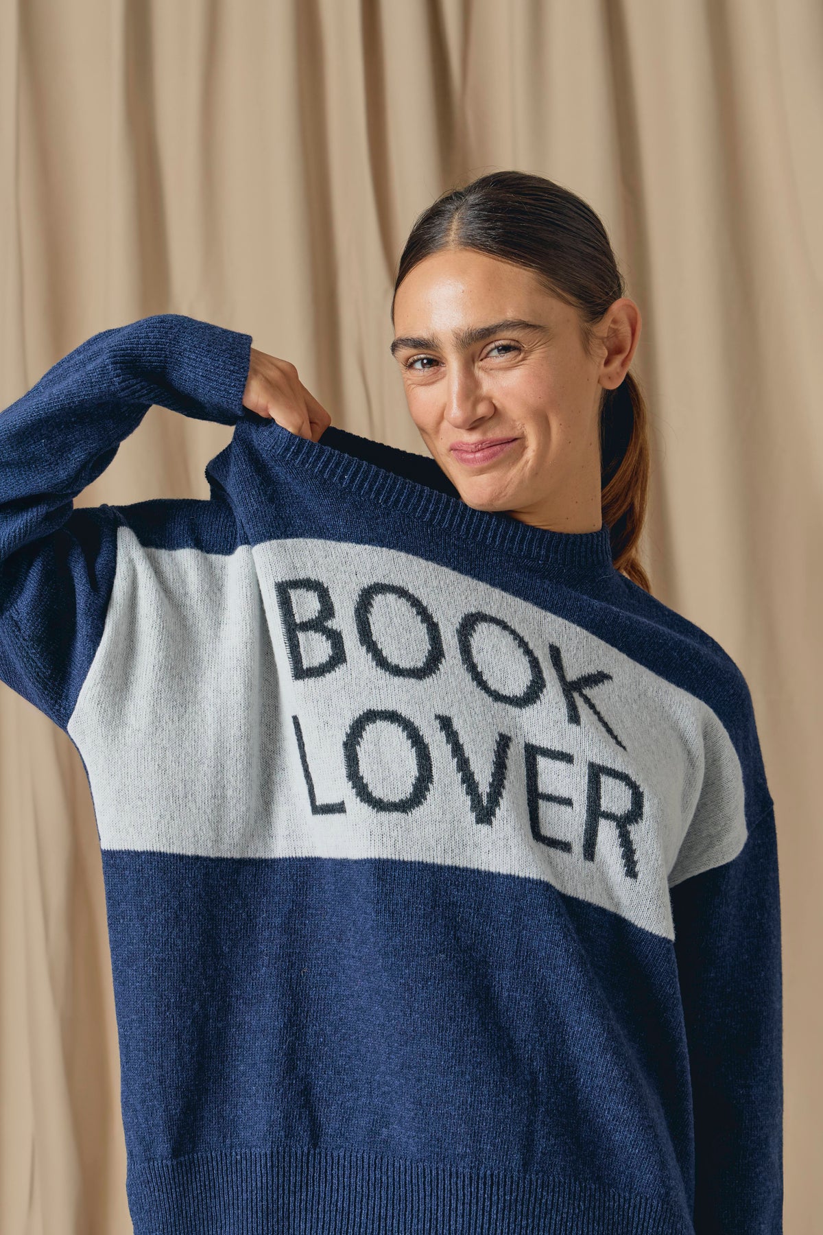 PISCO JERSEY BOOK LOVER MARINO