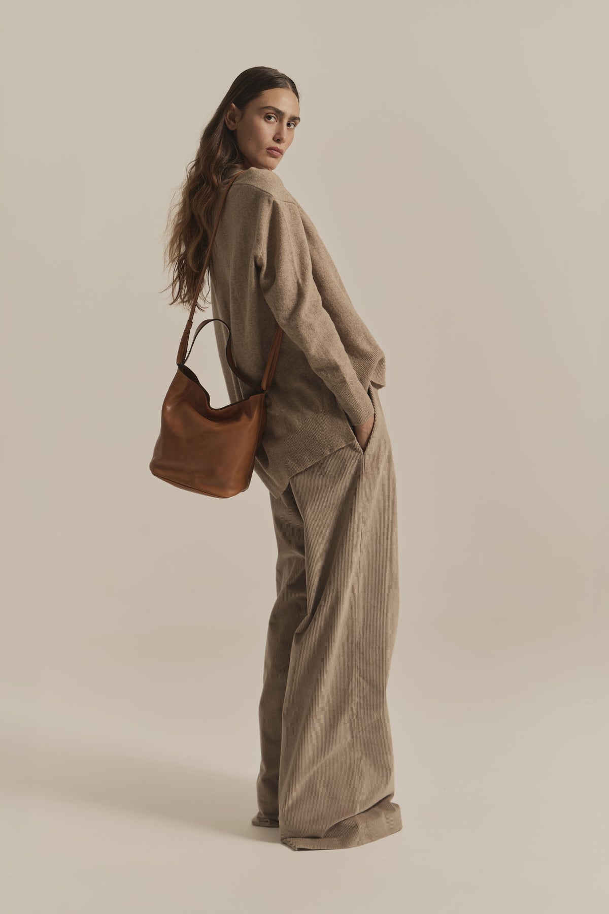 ANETTE PANTALON PANA TORTORA
