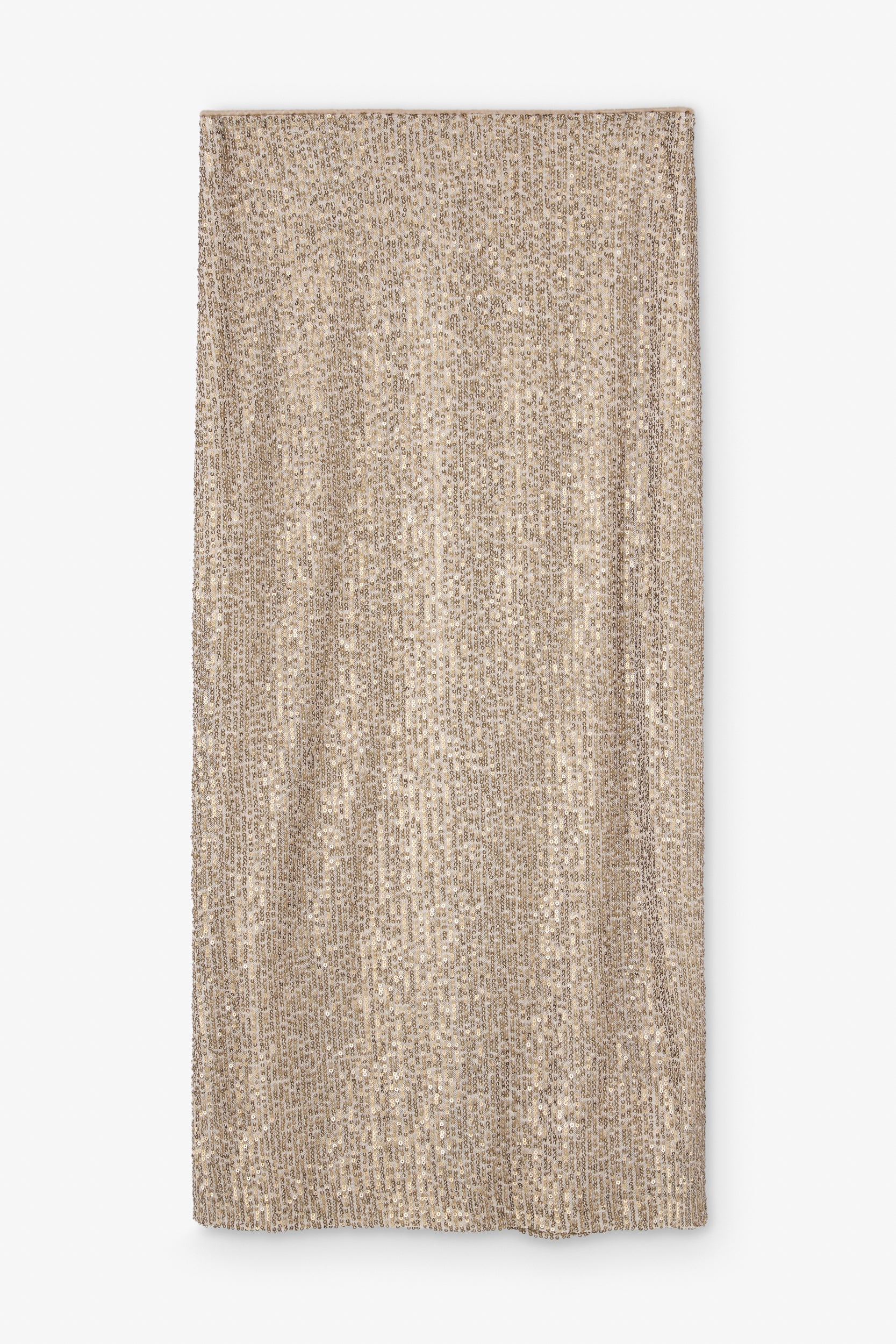 FALDA JOANA PAILLETES BEIGE