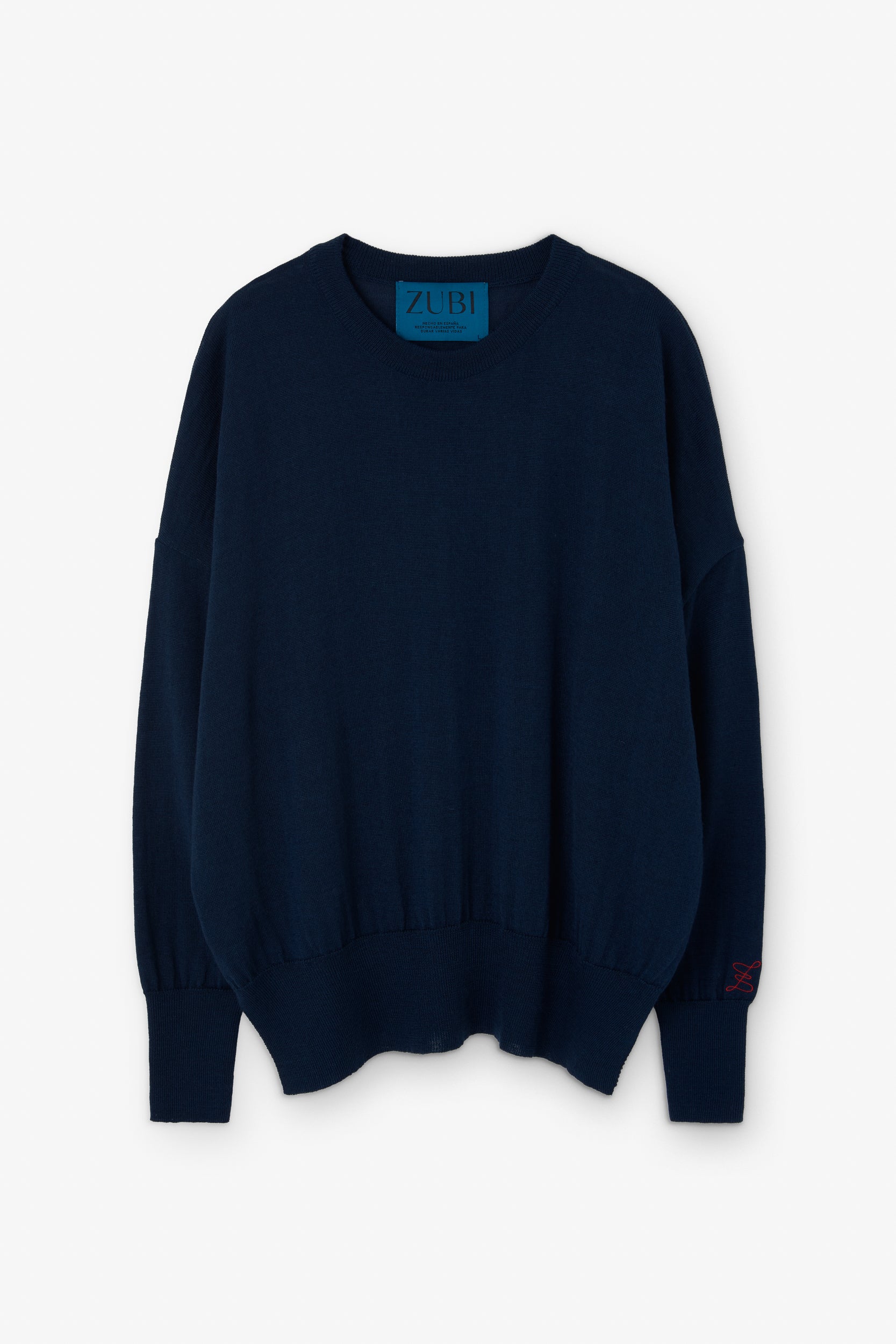 JERSEY PISCO PUNTO LISO MARINO