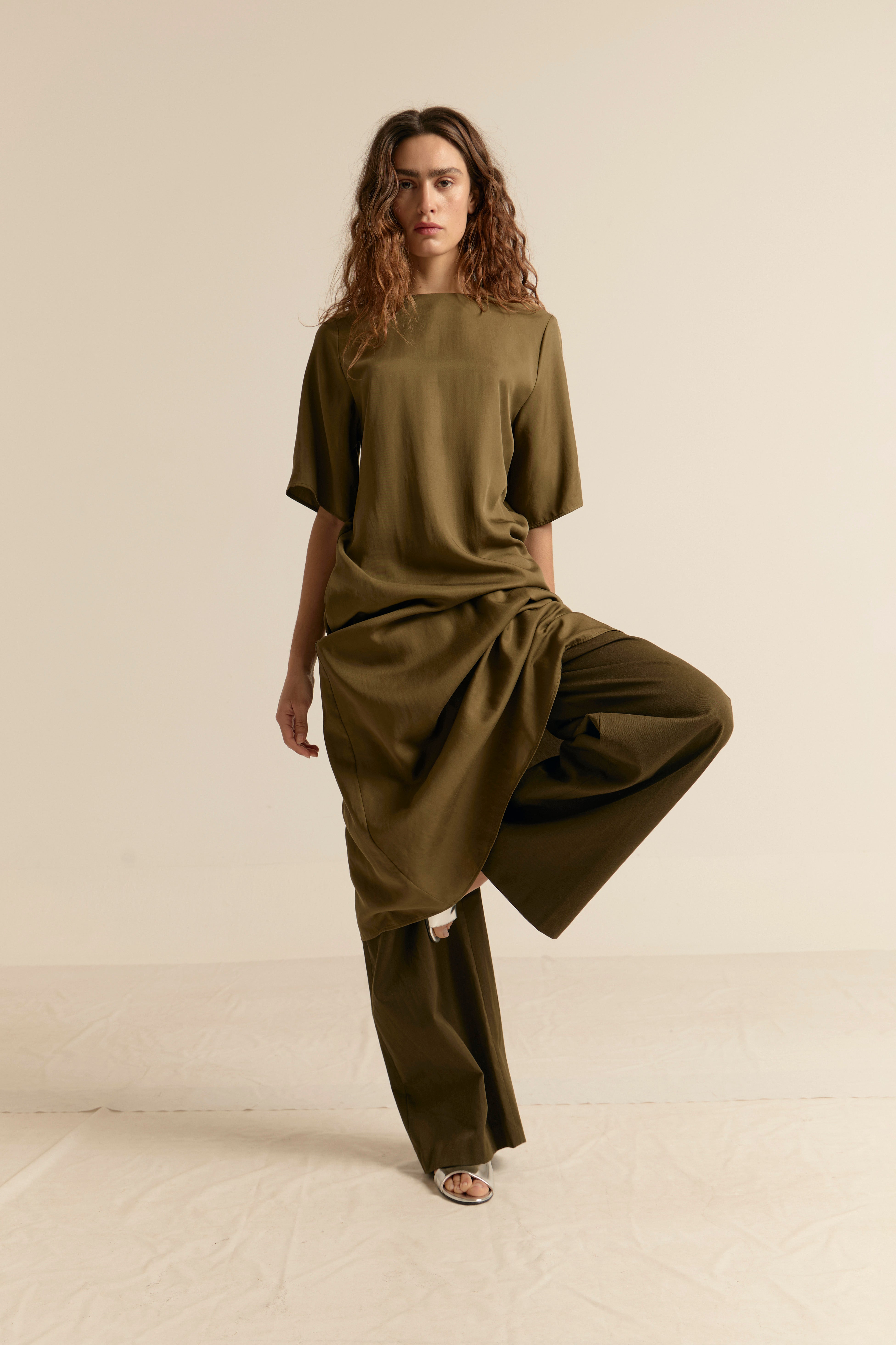 PANTALÓN ANNIE ALGODON VERDE