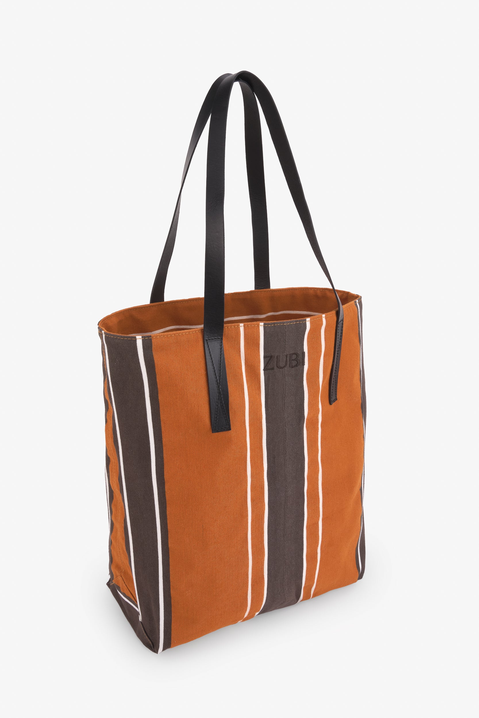 TOTE RAYAS NARANJA