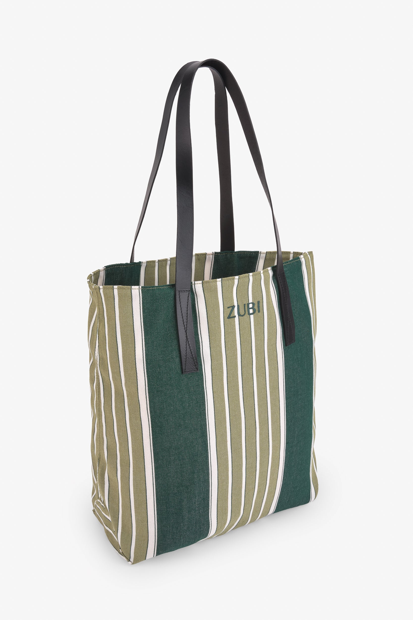 TOTE RAYAS VERDE