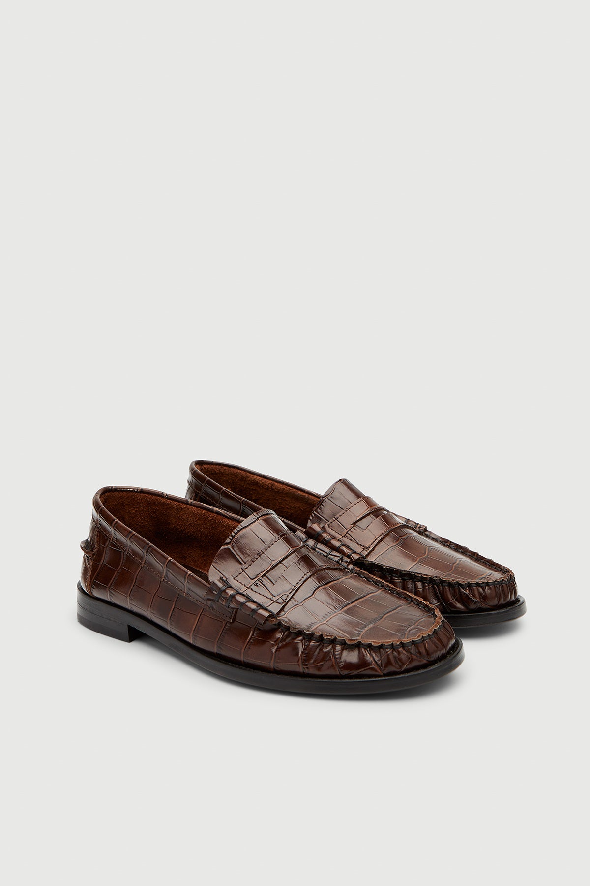 MOCASÍN CROCO MARRÓN