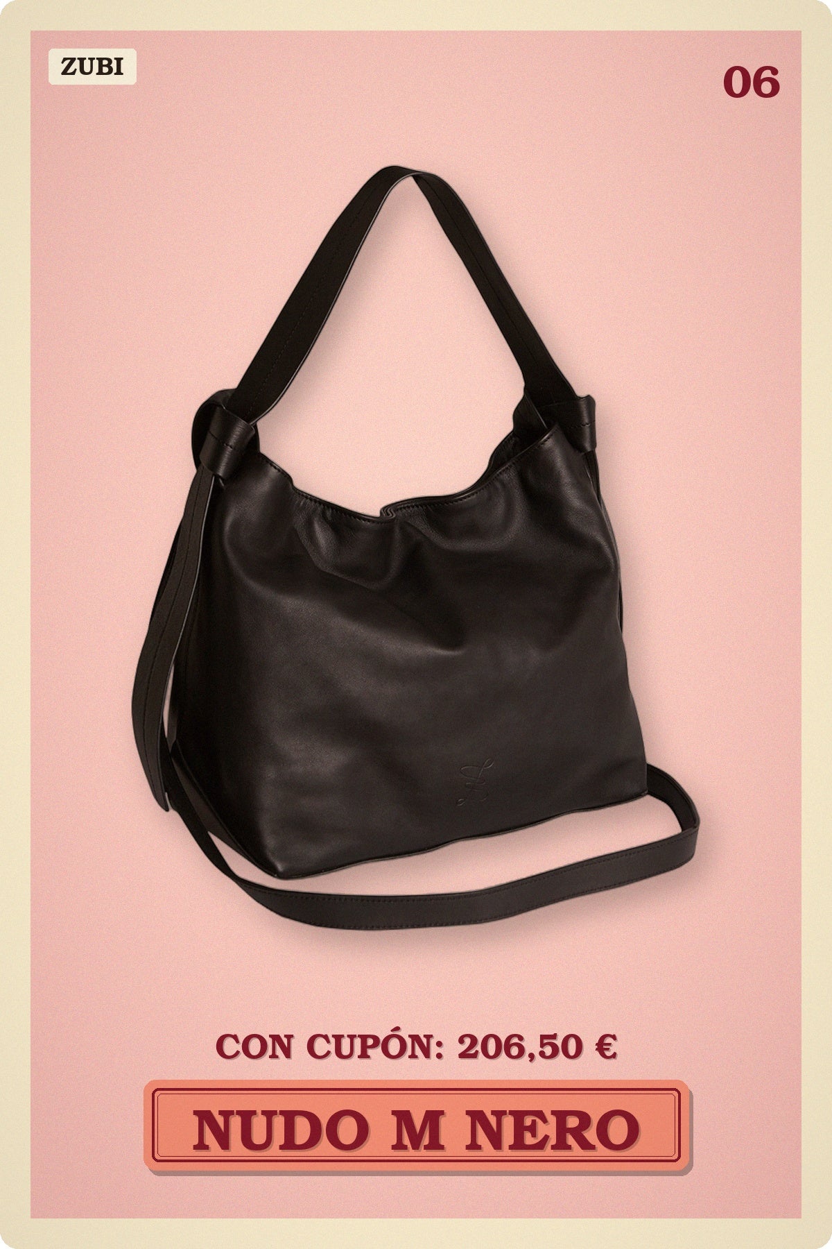 BOLSO NUDO M NERO