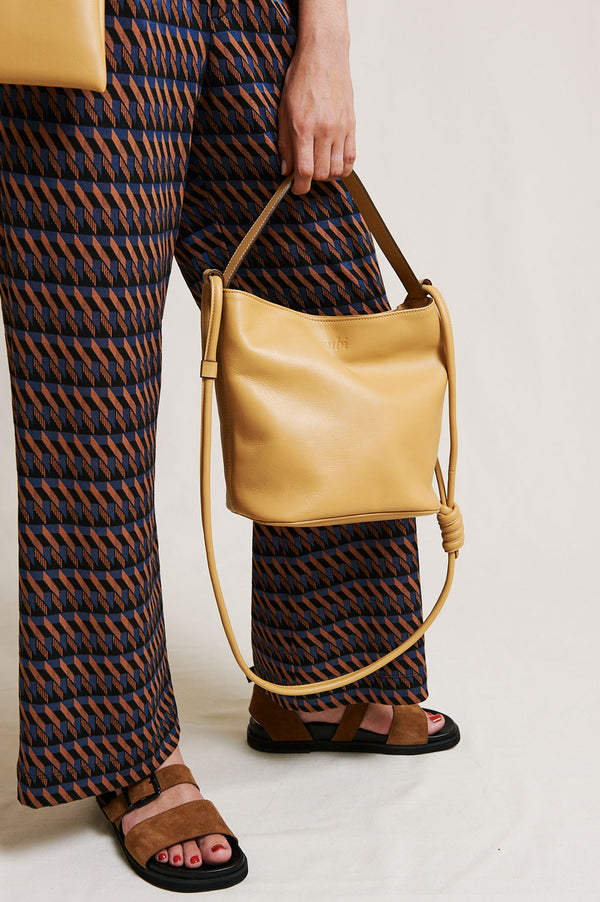 bolso cubo M piel playa